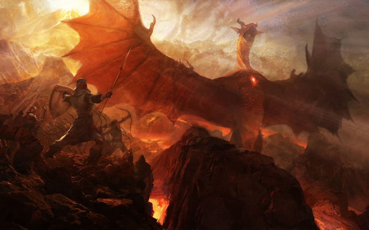 Dragon Vs Knight Wallpapers