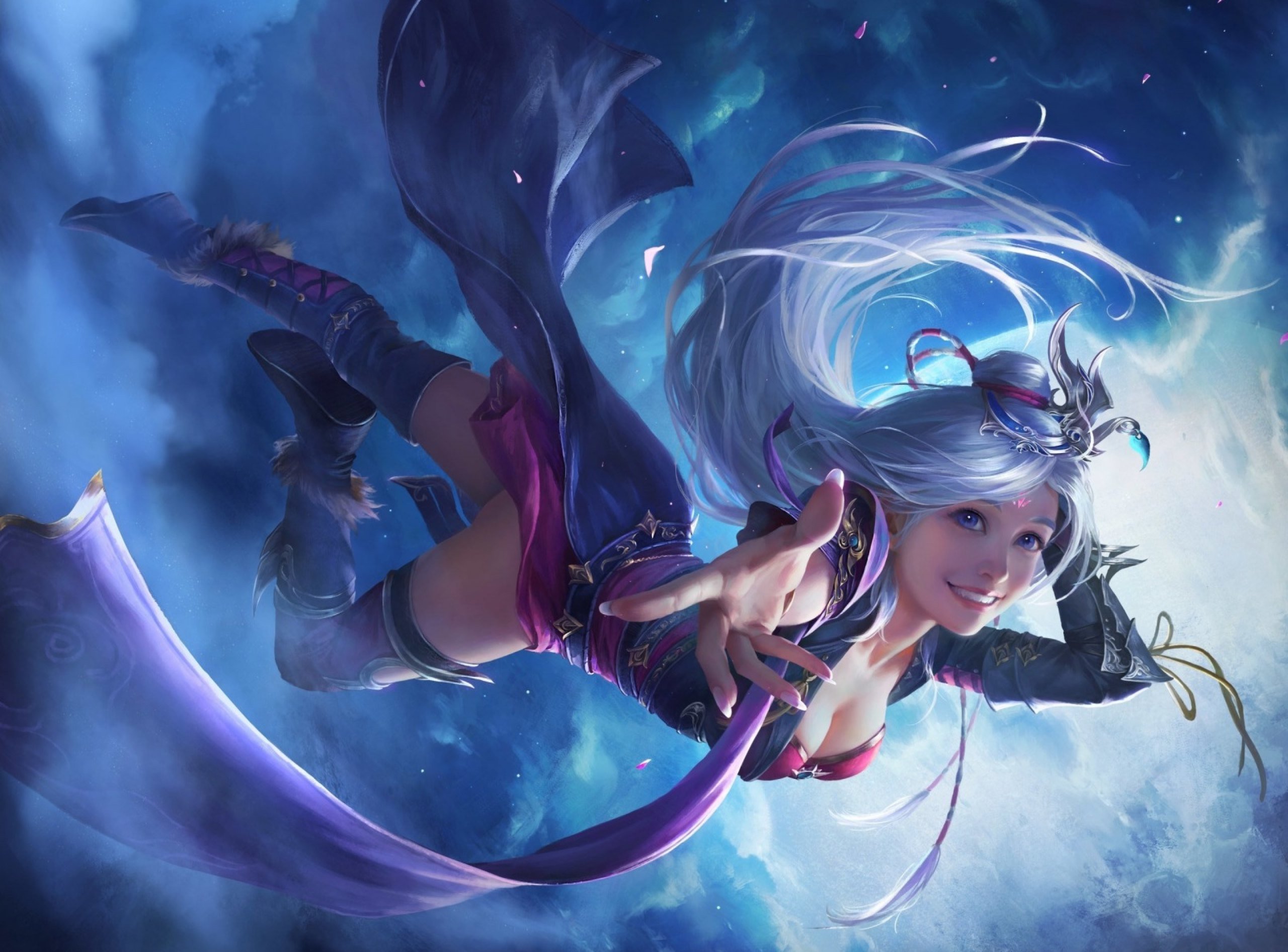 Fantasy Blue Girl
 Wallpapers