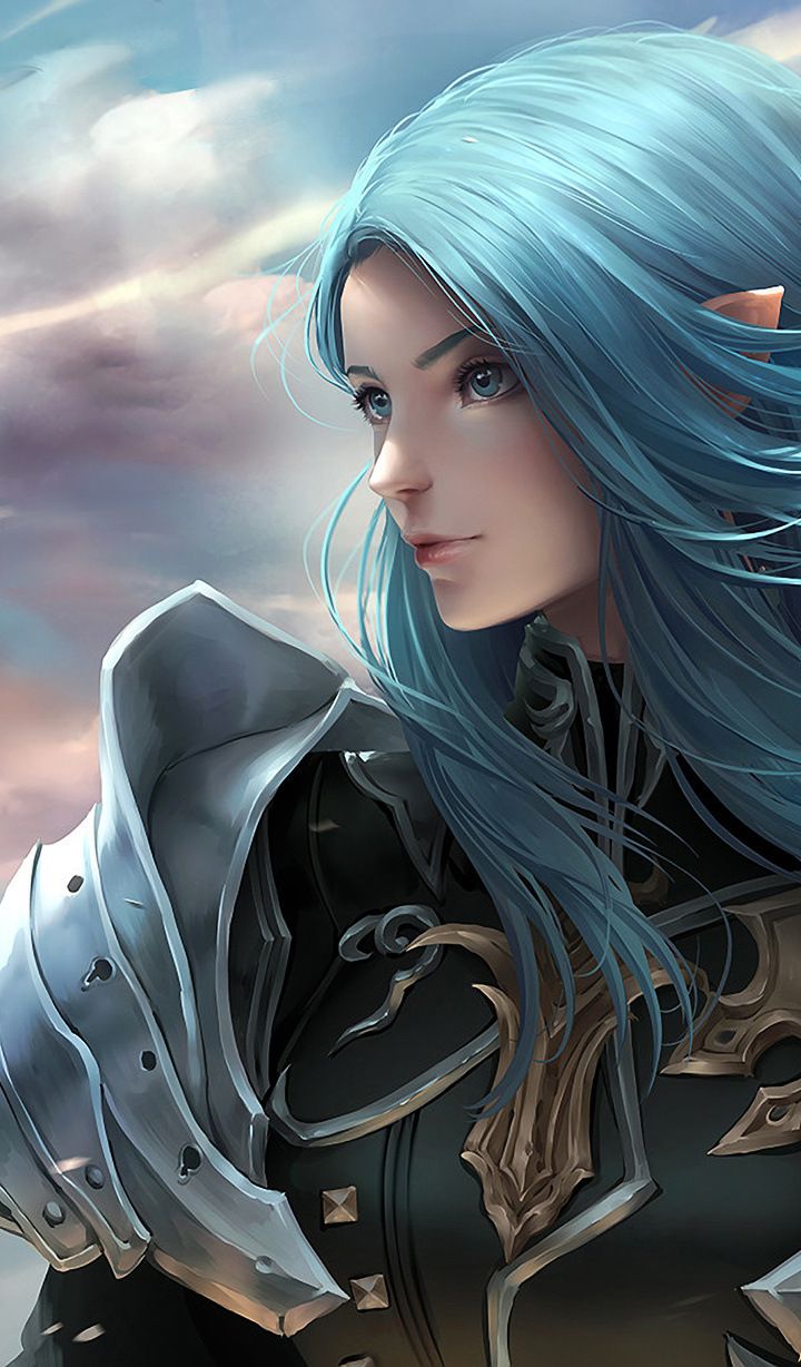 Fantasy Blue Girl
 Wallpapers