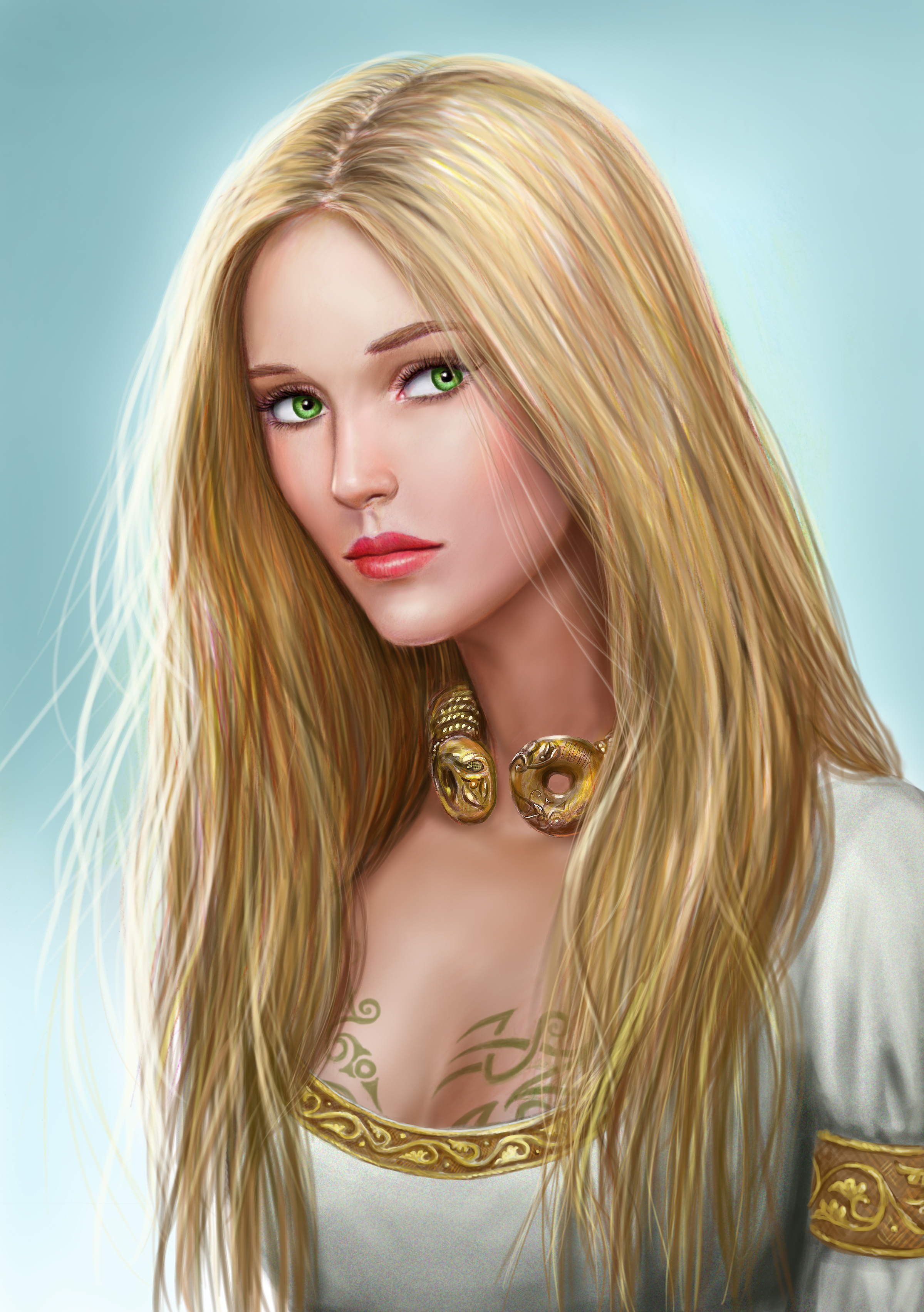 Fantasy Digital Blonde Women
 Wallpapers