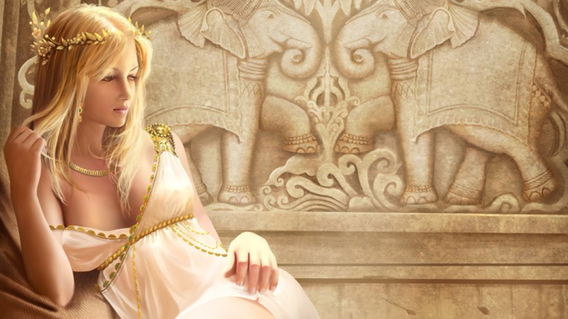 Fantasy Digital Blonde Women
 Wallpapers