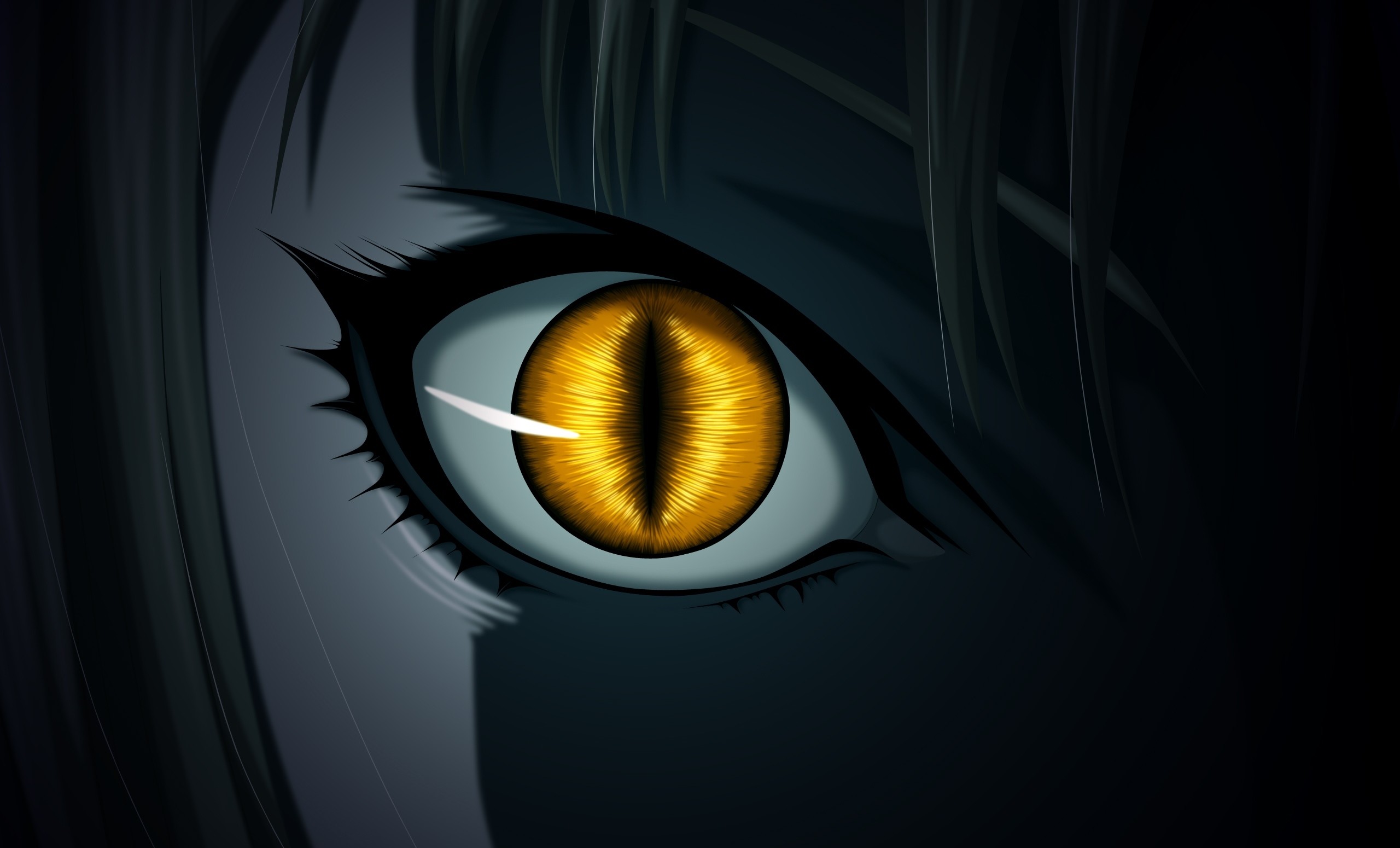 Fantasy Dragon Face Yellow Eyes
 Wallpapers