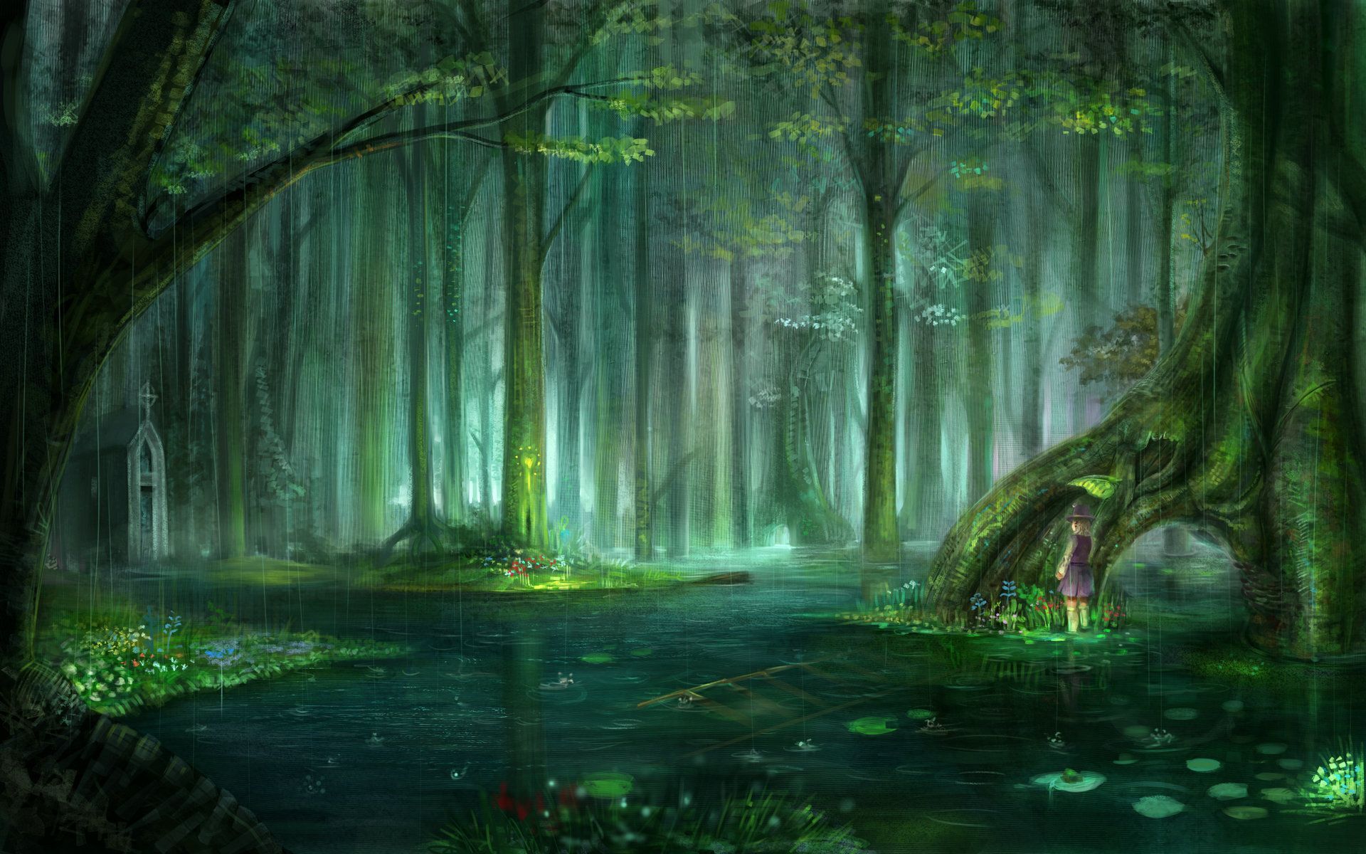 Fantasy Forest Landscape
 Wallpapers