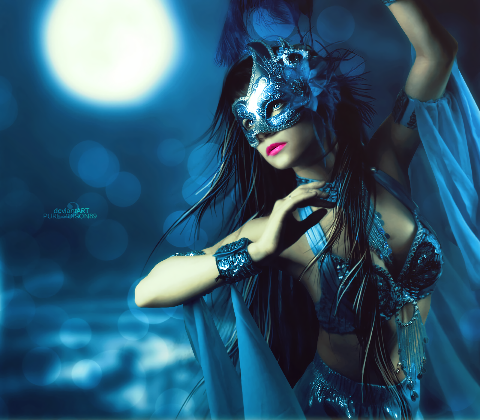 Fantasy Girl In Mask
 Wallpapers