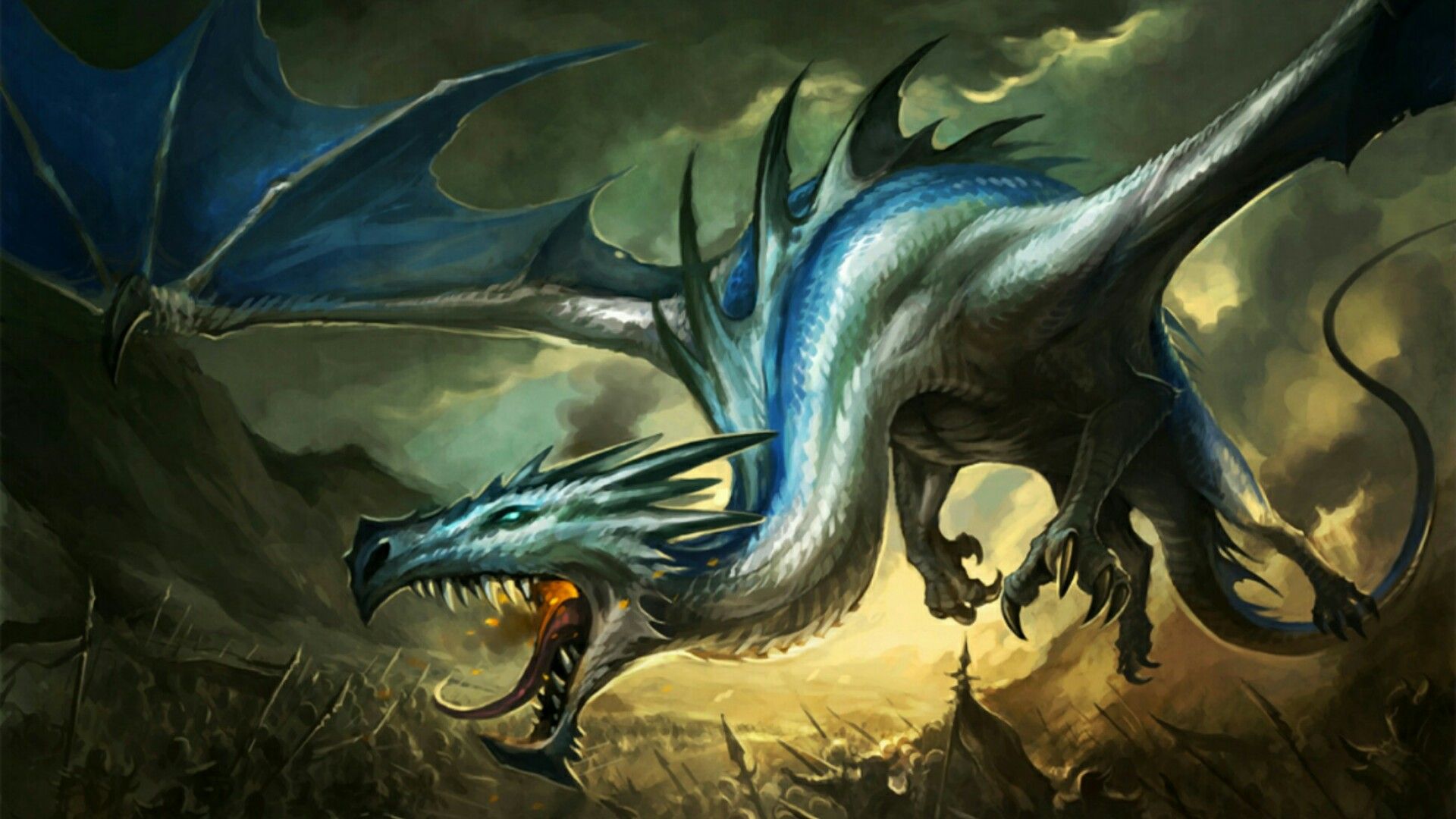 Fantasy Hd Cool Dragon Art
 Wallpapers