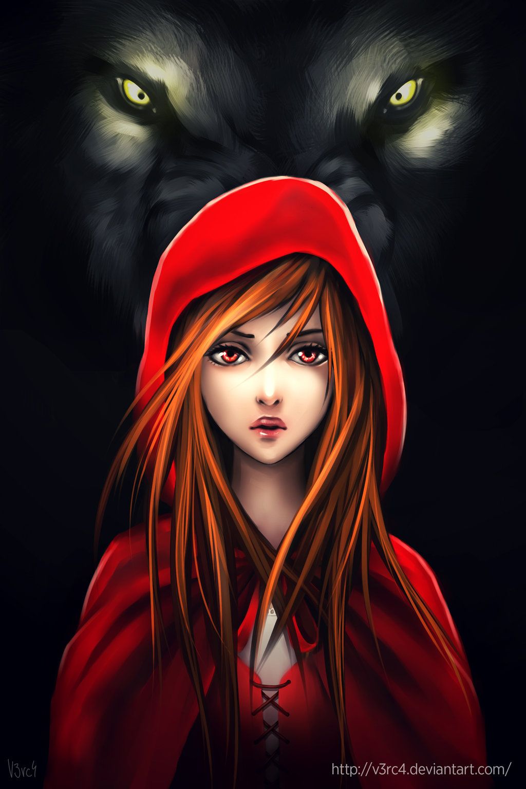 Fantasy Red Riding Hood Wallpapers