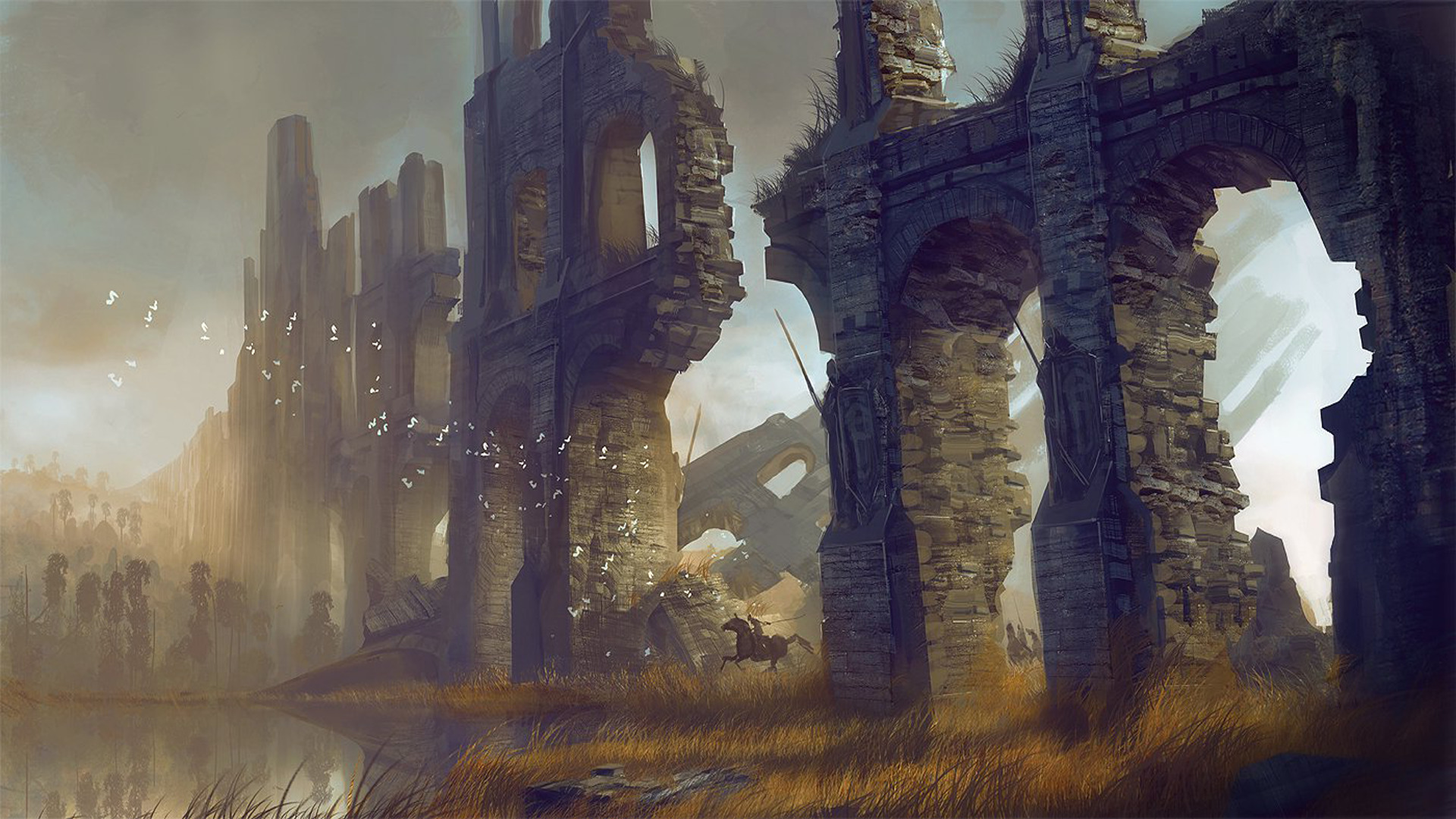 Fantasy Ruin Wallpapers