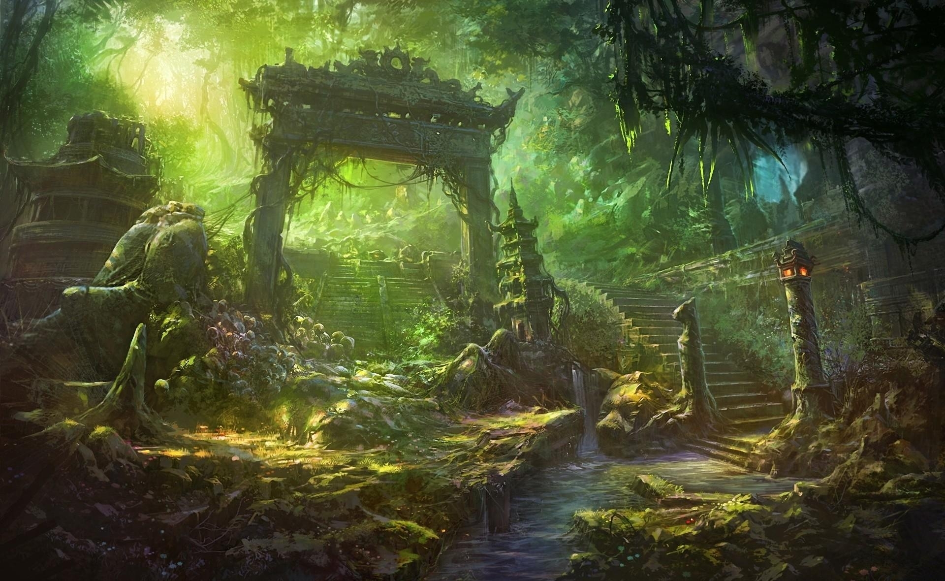 Fantasy Temple Wallpapers