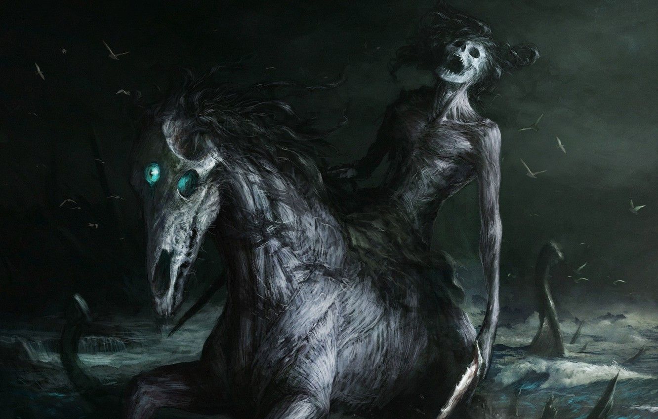 Horse Creature In Dark Fantasy
 Wallpapers