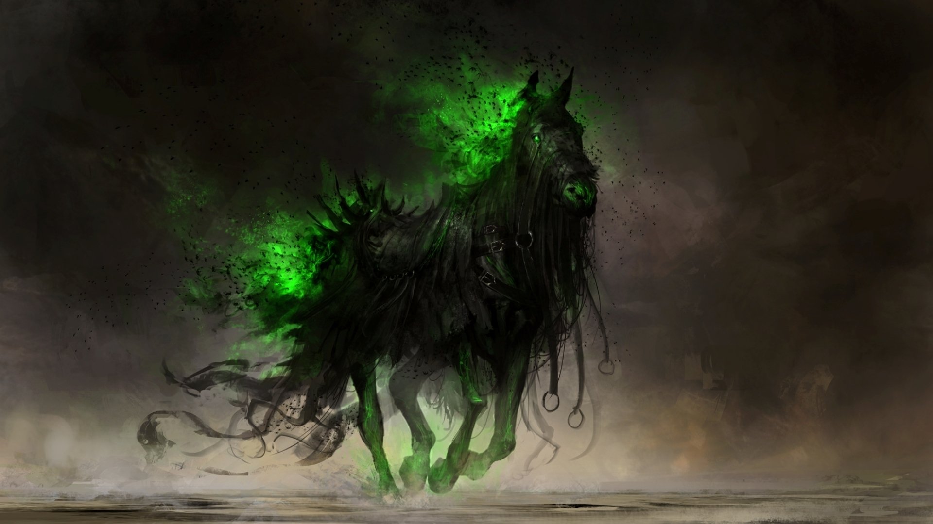 Horse Creature In Dark Fantasy
 Wallpapers