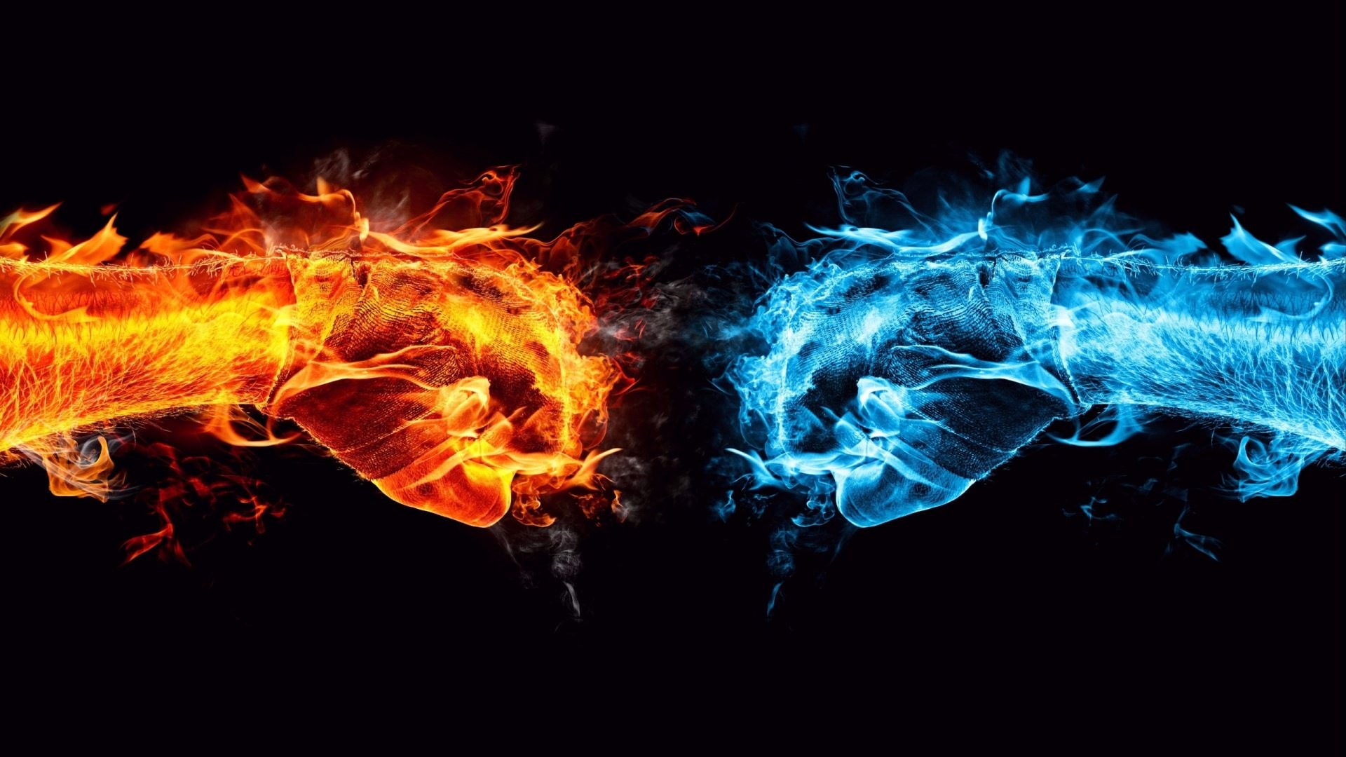 Ice Vs Fire Dragon Fight
 Wallpapers