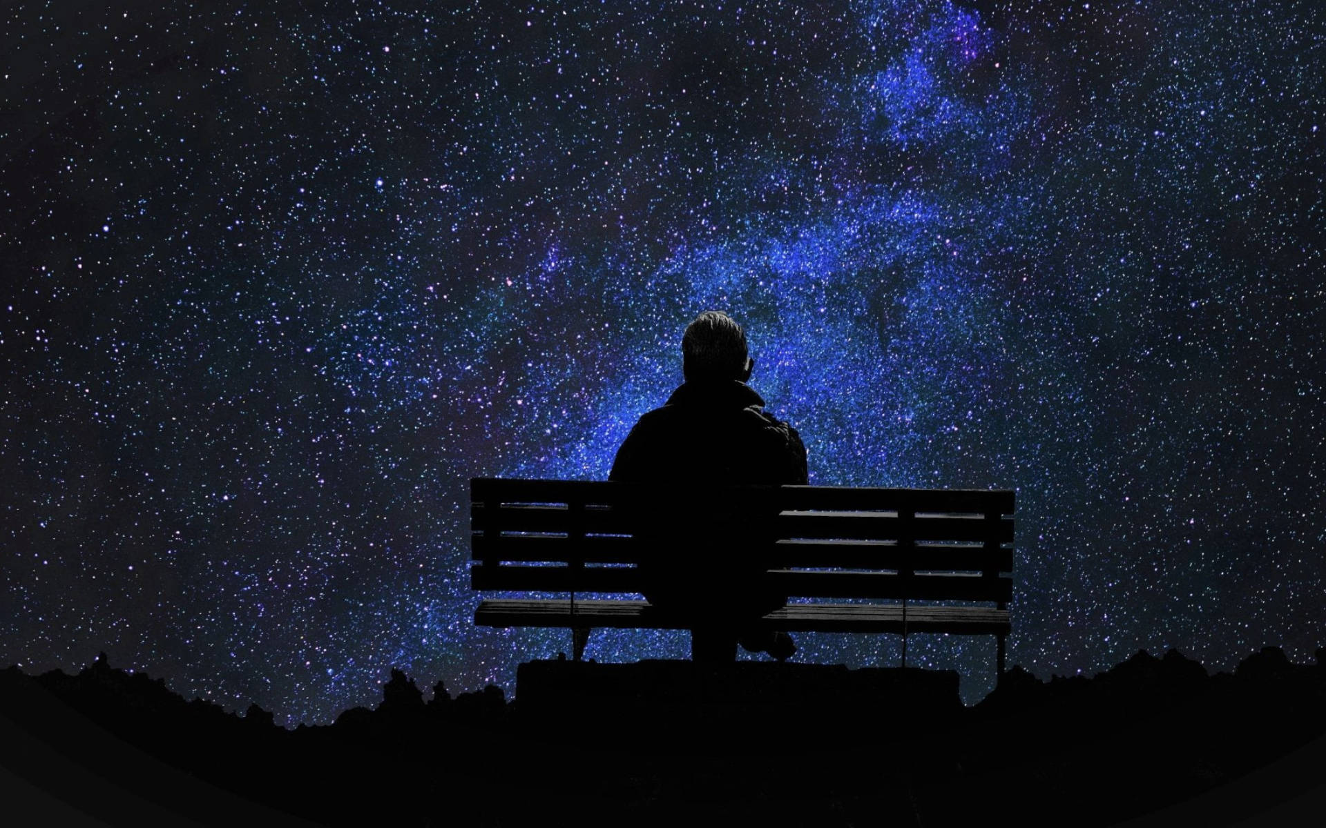 Looking At The Stars
 Wallpapers