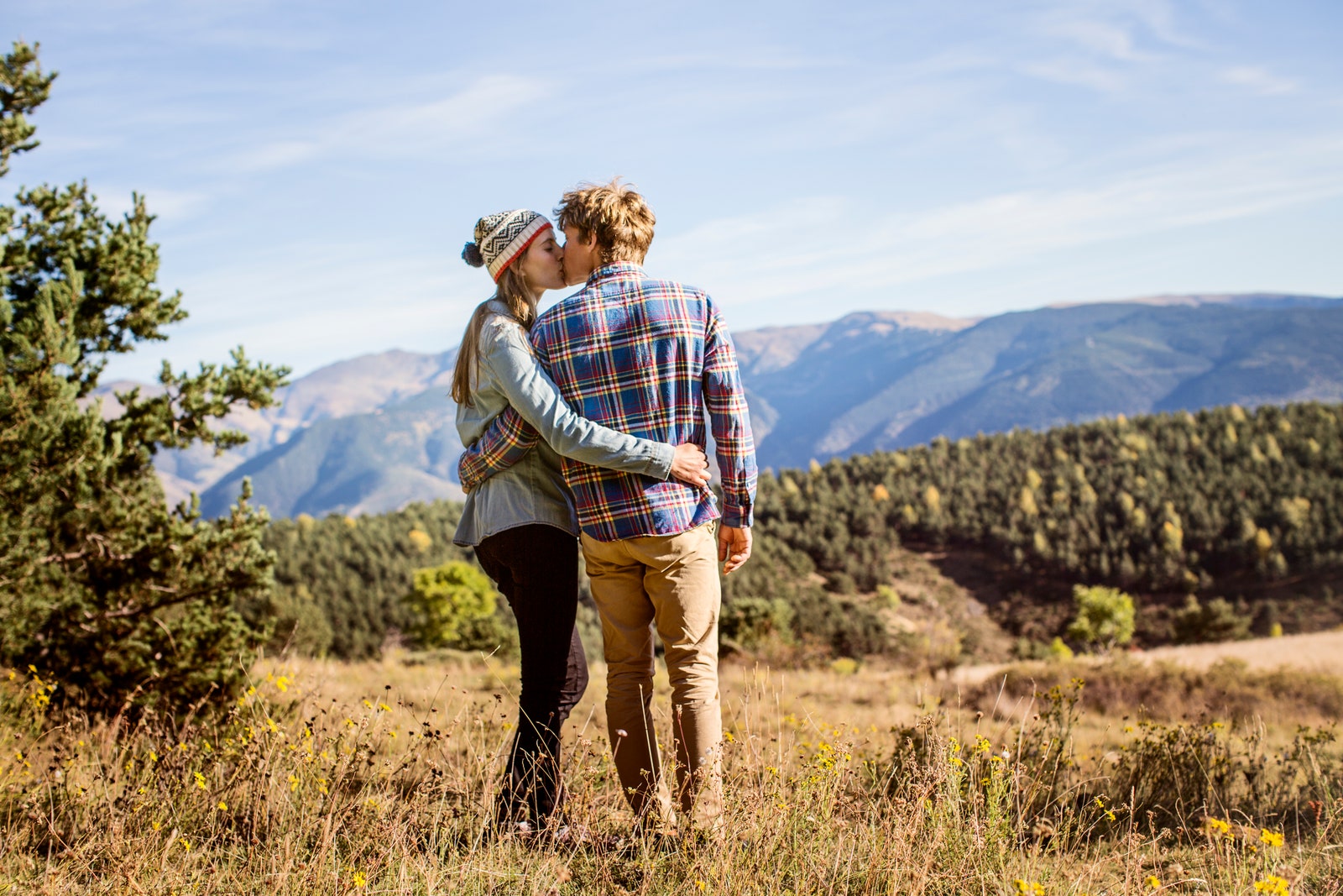 Man Carry Women In Field Fantasy
 Wallpapers