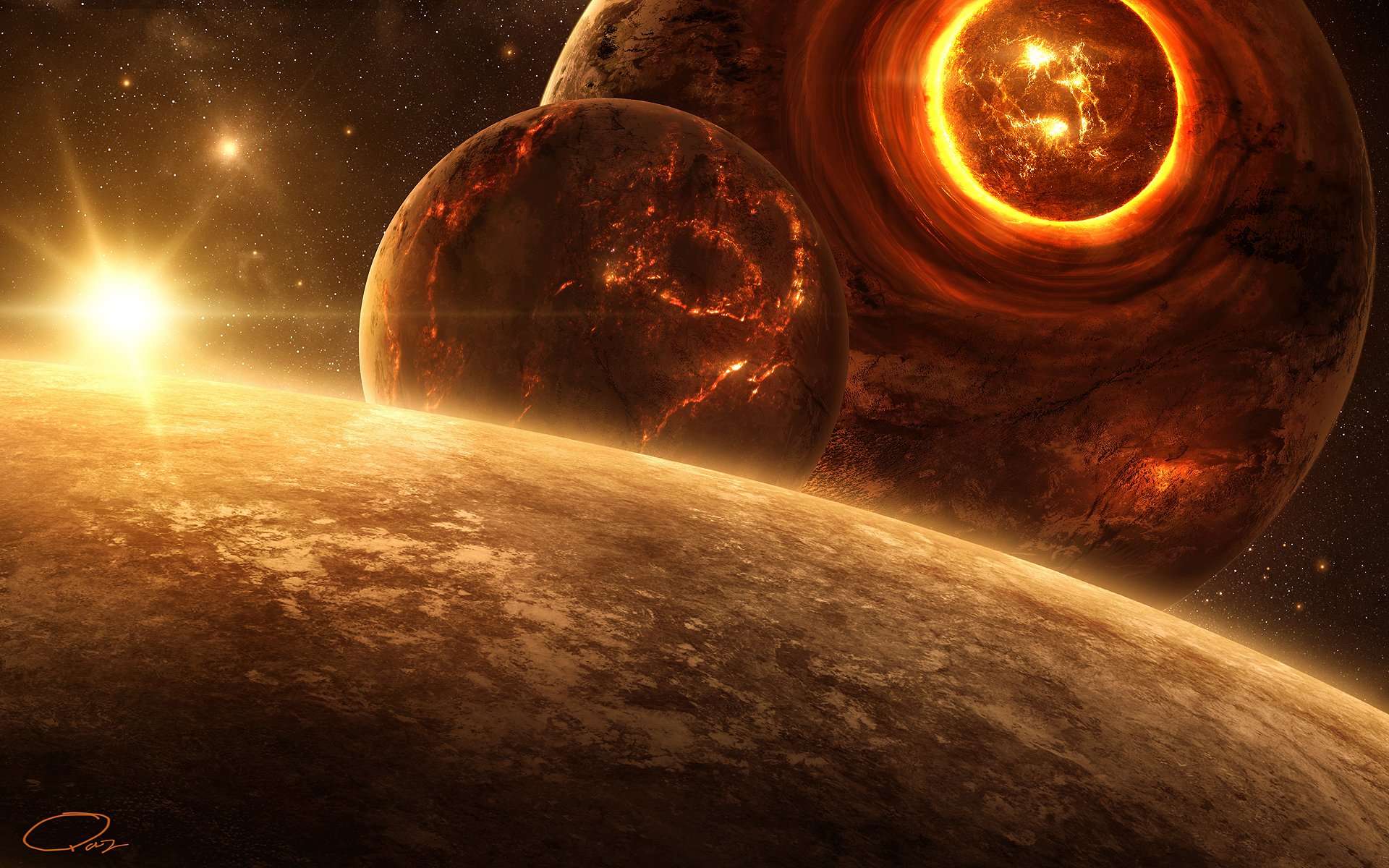 Planets Colliding
 Wallpapers