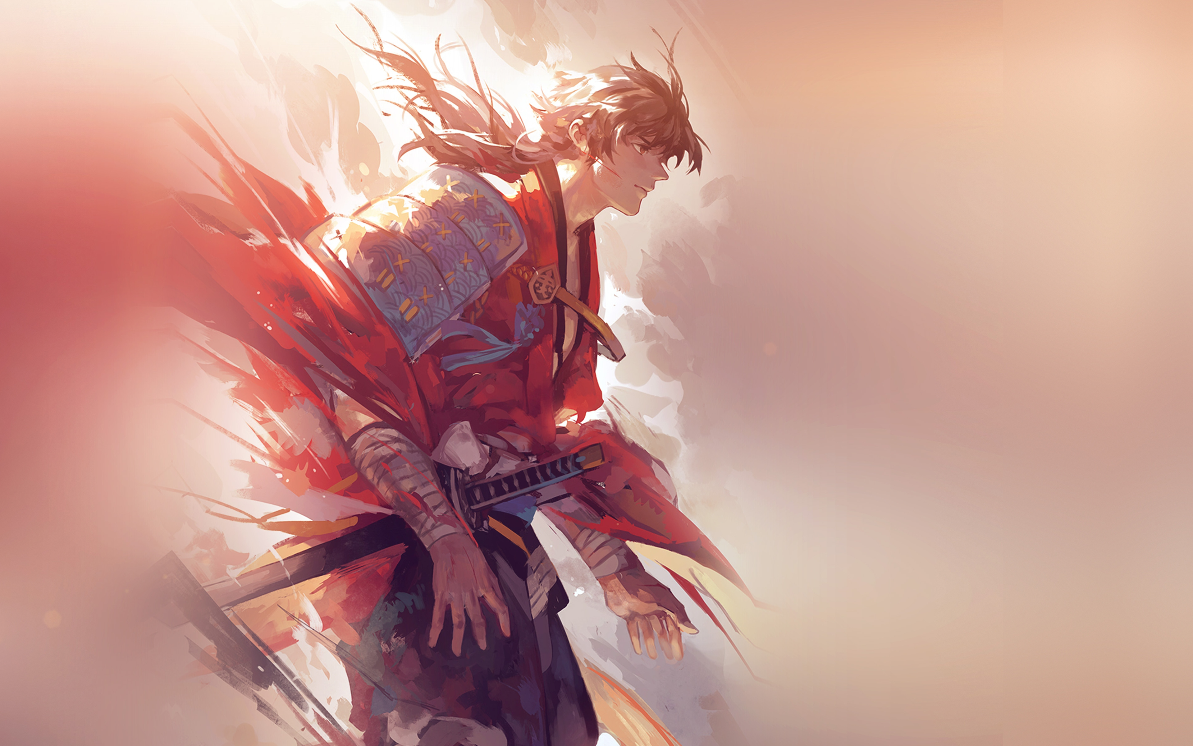 Samurai Warrior 4K Cool Digital Art
 Wallpapers