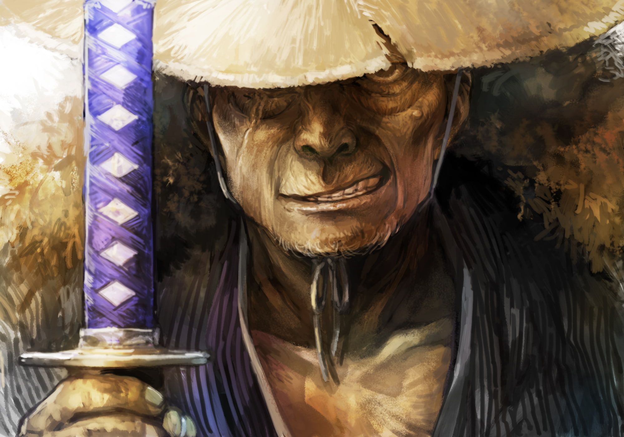 Samurai Warrior 4K Cool Digital Art
 Wallpapers