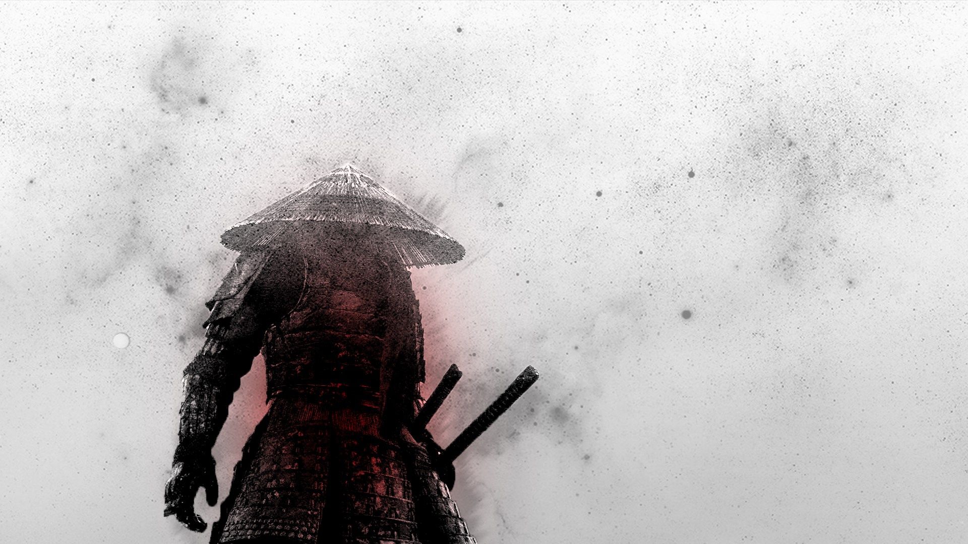 Samurai Warrior In Winter Illustration
 Wallpapers