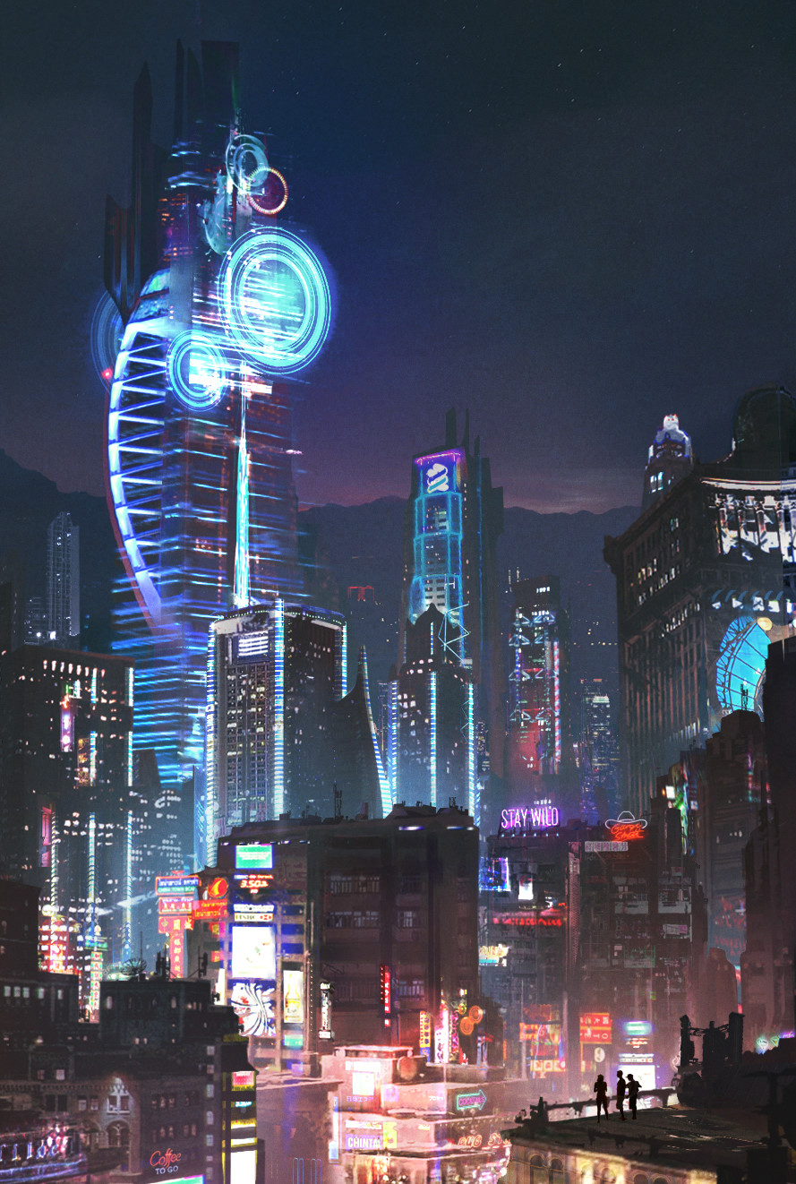 Sci Fi Cyberpunk City
 Wallpapers