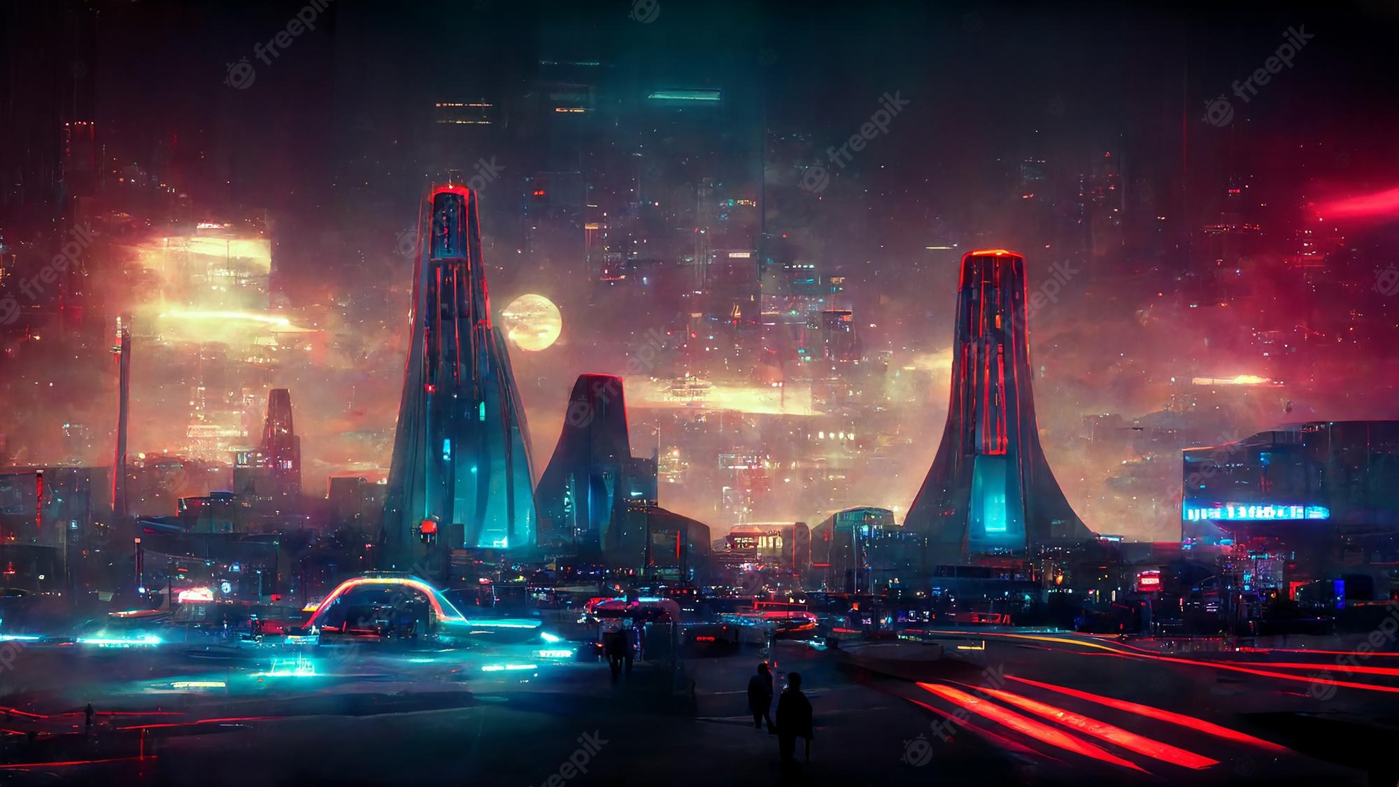 Sci Fi Cyberpunk City
 Wallpapers