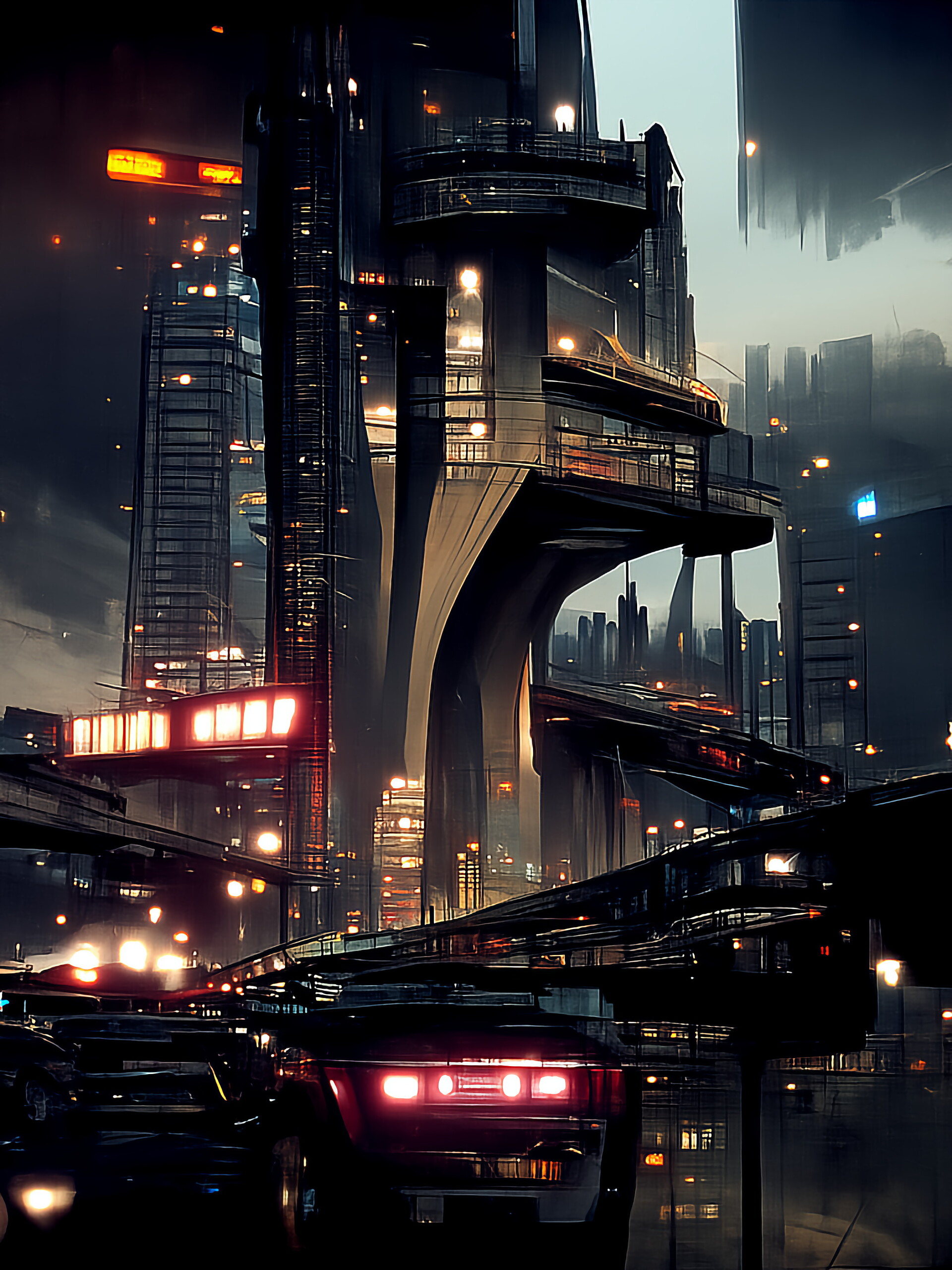 Sci Fi Cyberpunk City
 Wallpapers