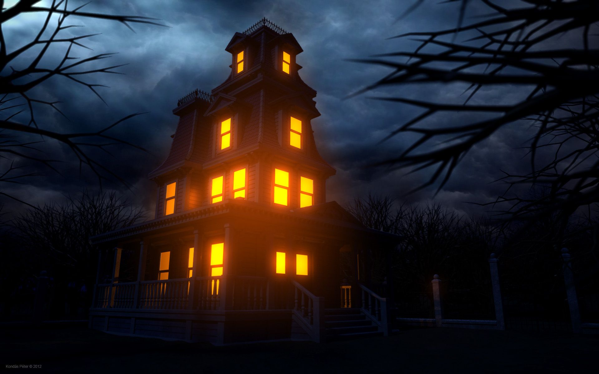 Spooky Halloween House
 Wallpapers