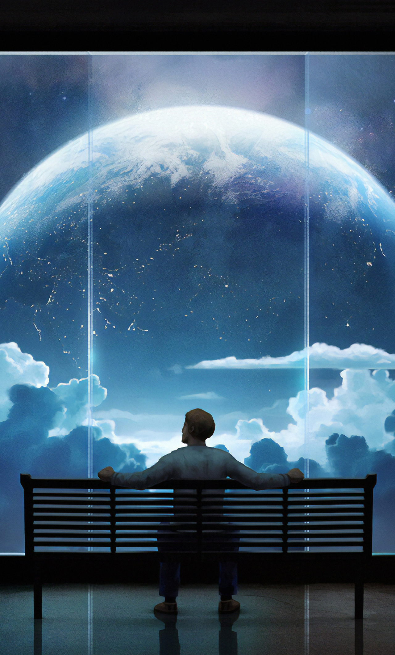 Staring At The Moon
 Wallpapers