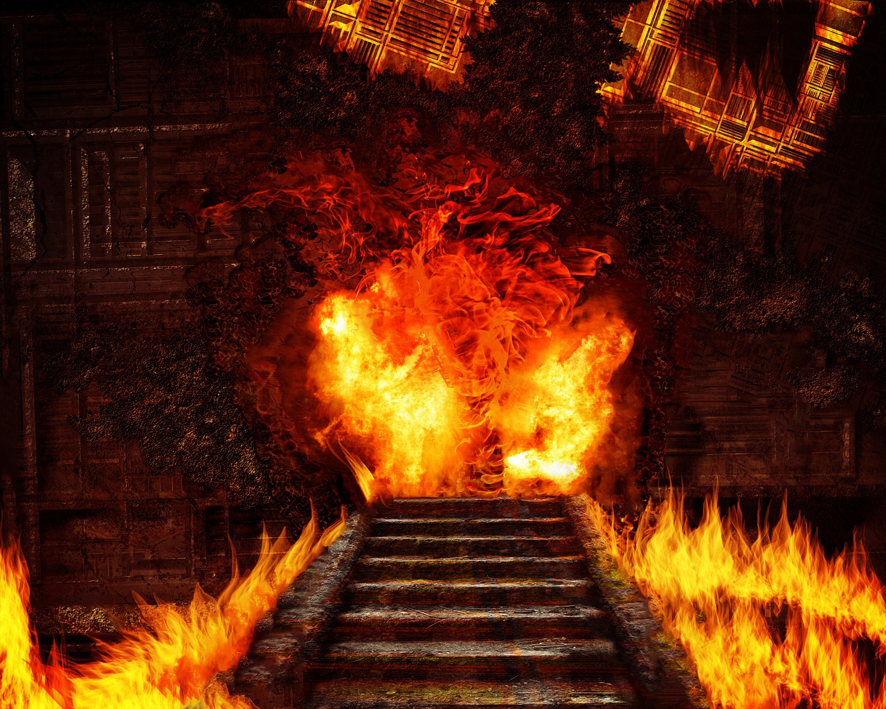 Surrealism Dark Hell Stairs
 Wallpapers