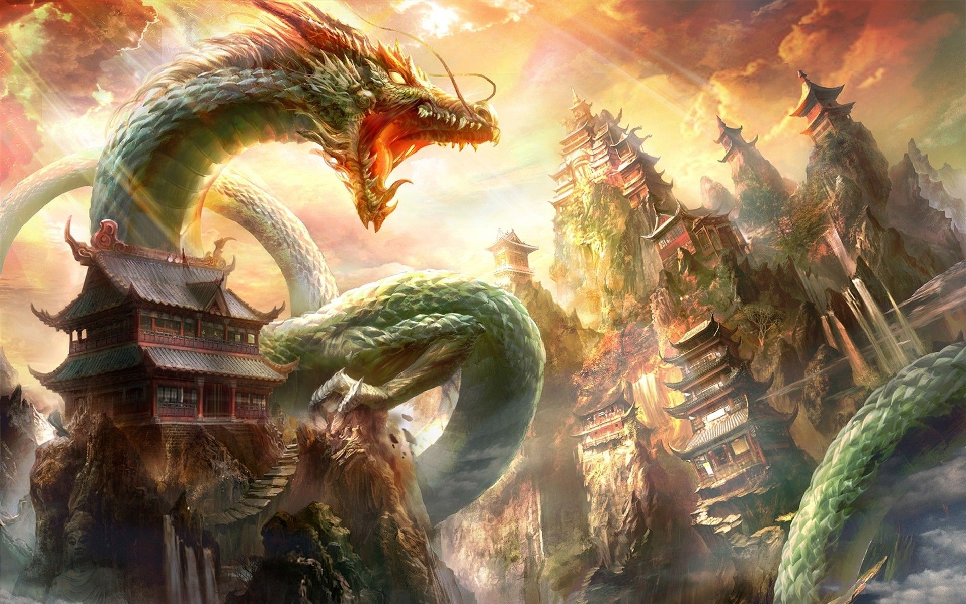 Warrior And Shenlong Art
 Wallpapers