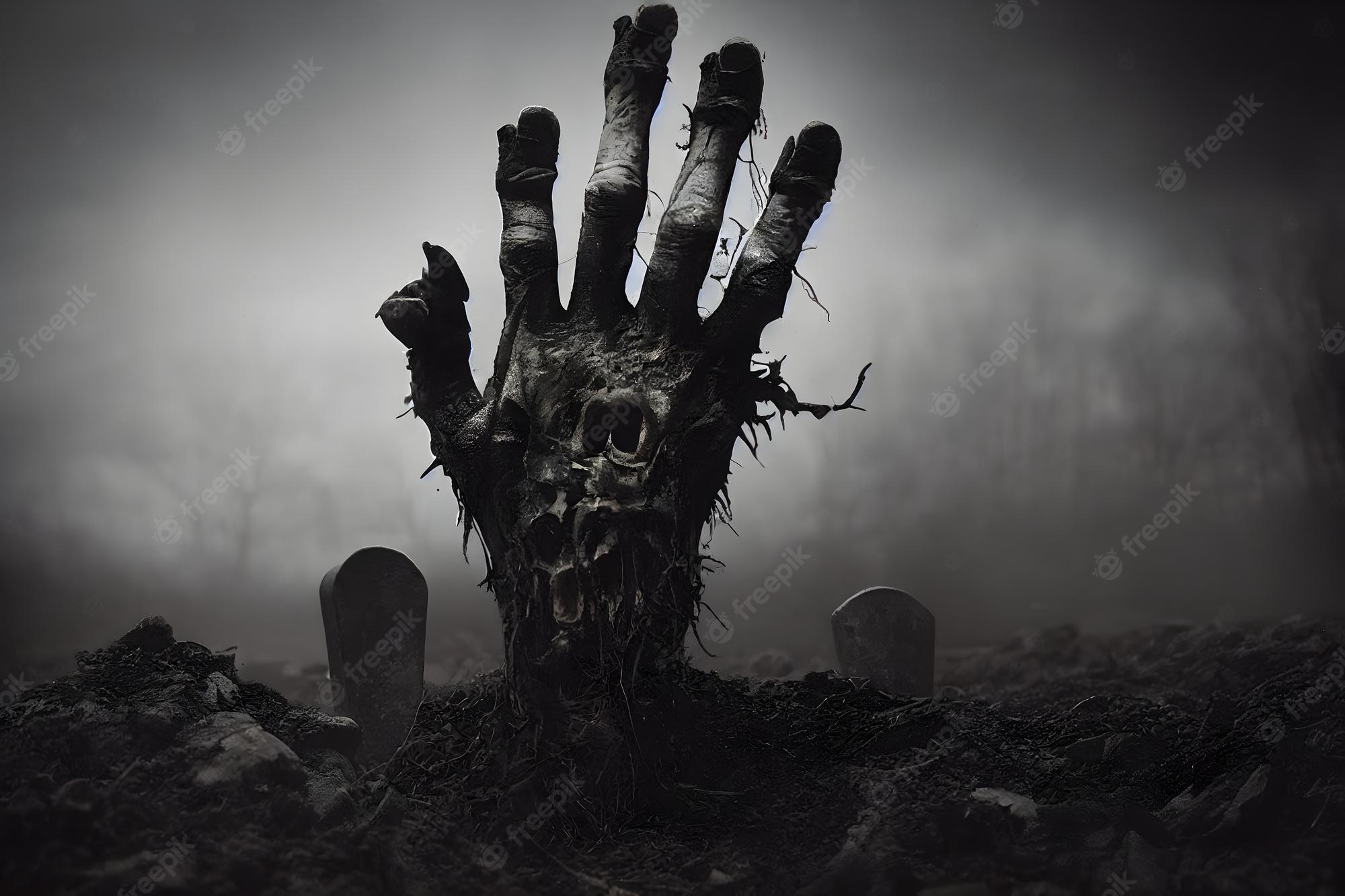 Zombie Hand From Cemetery
 Wallpapers