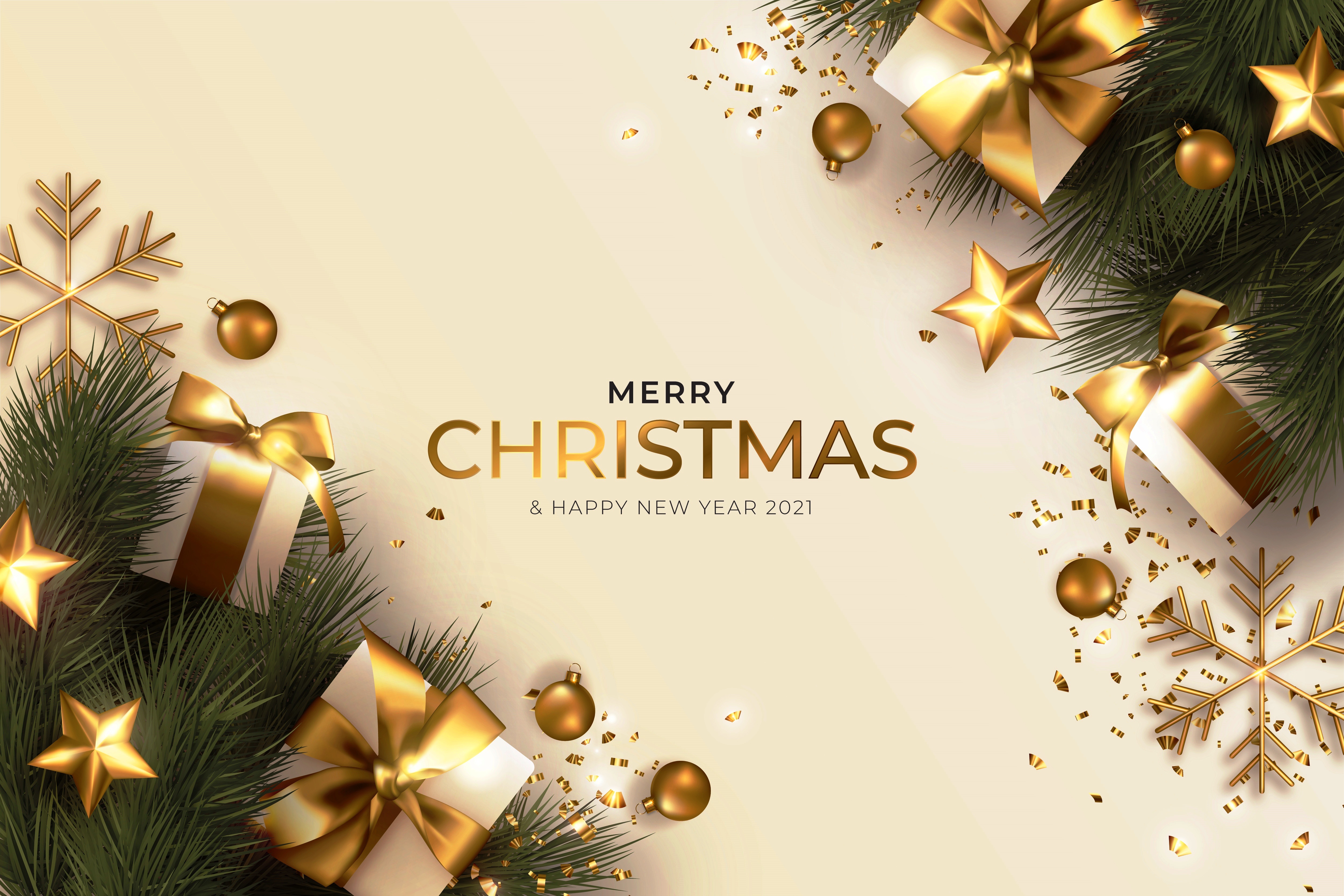 2021 Merry Christmas Wallpapers