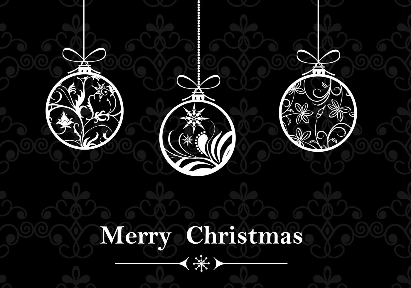 Christmas Black And White Wallpapers