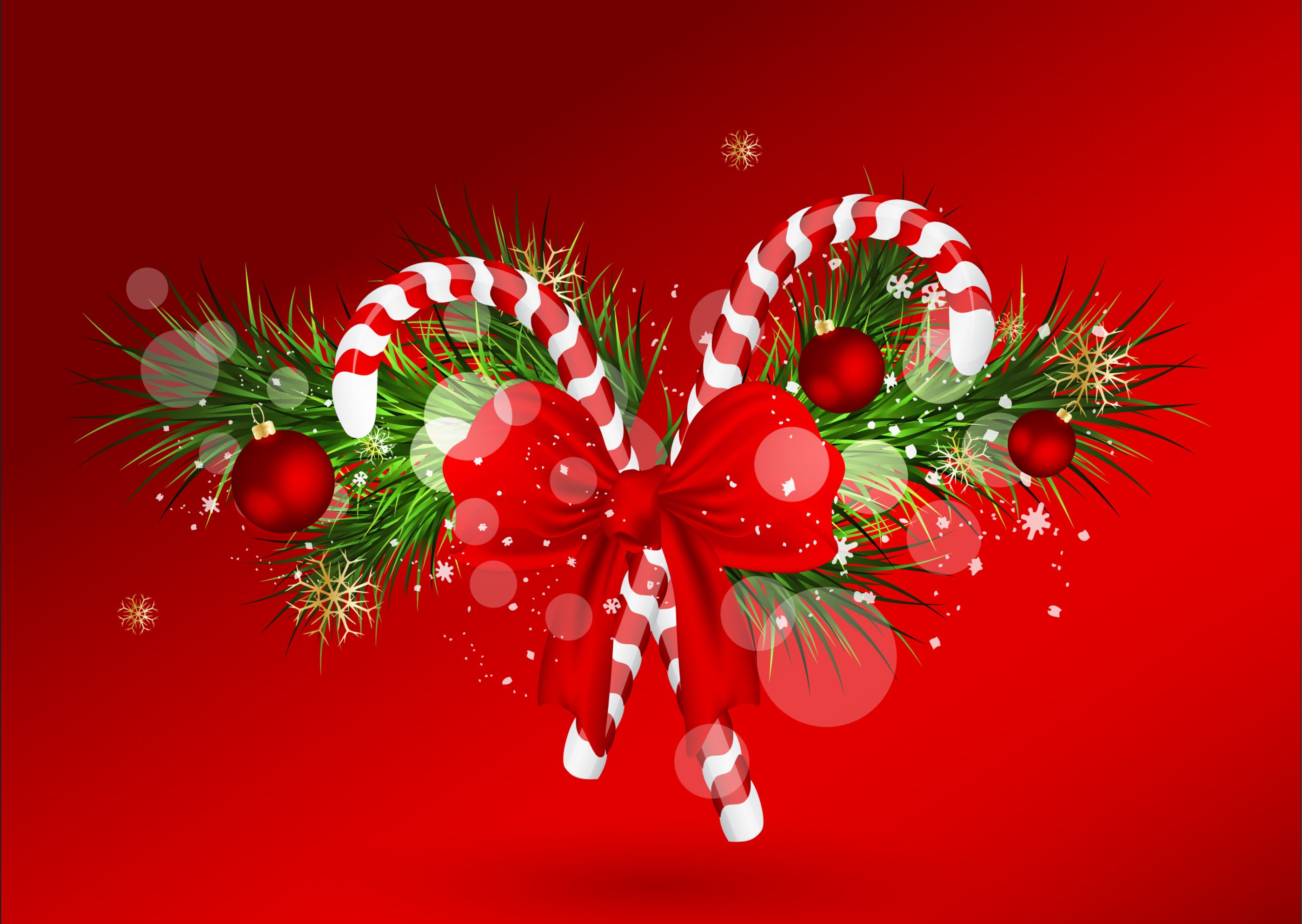 Christmas Candy Canes Wallpapers