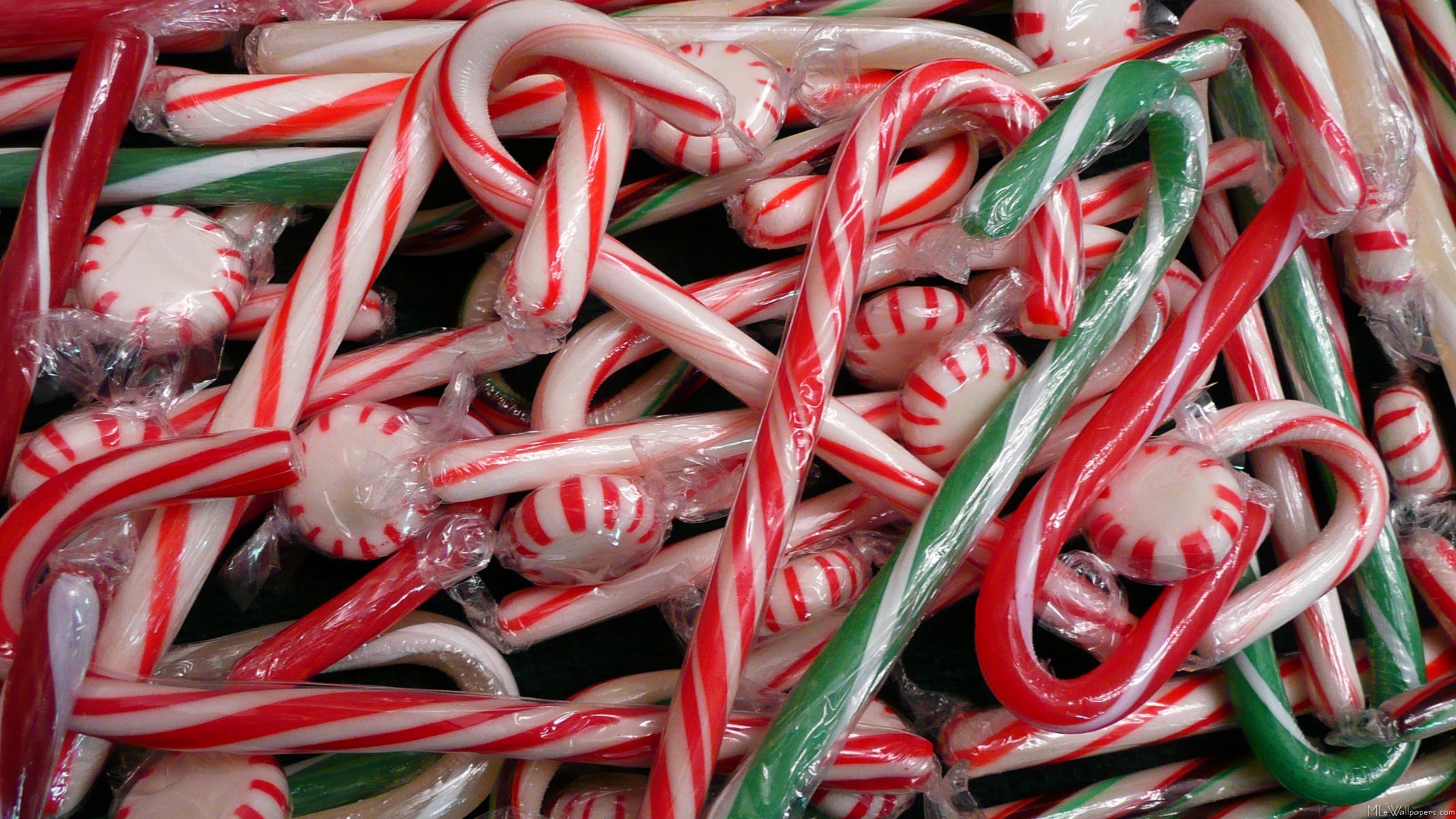 Christmas Candy Canes Wallpapers