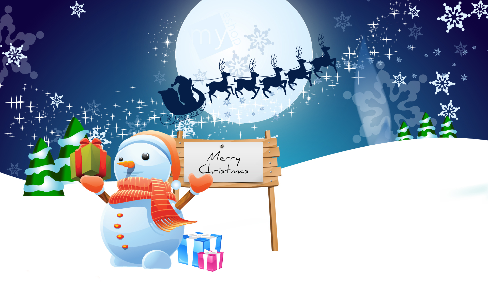 Christmas Cartoon Wallpapers