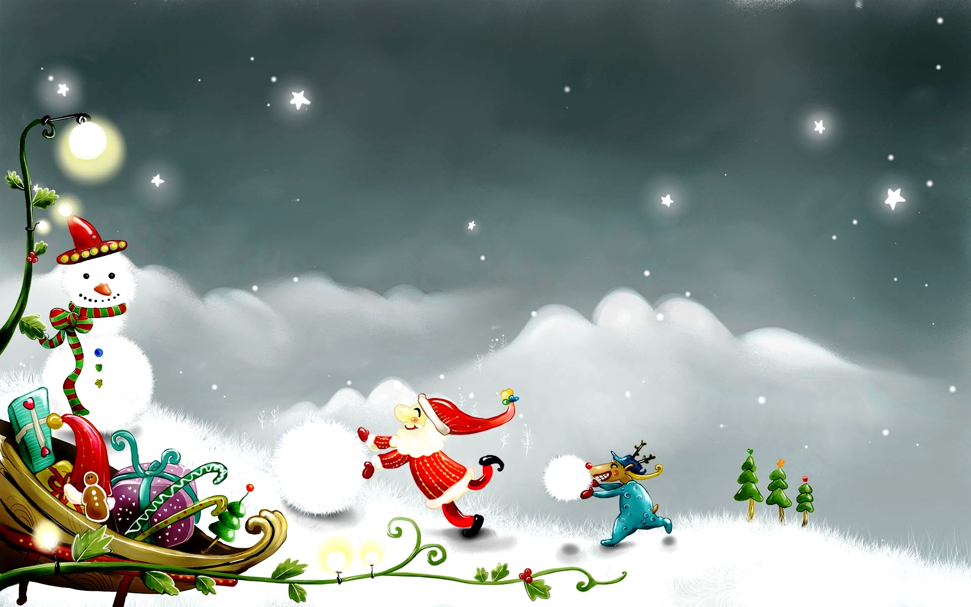 Christmas Cartoon Wallpapers