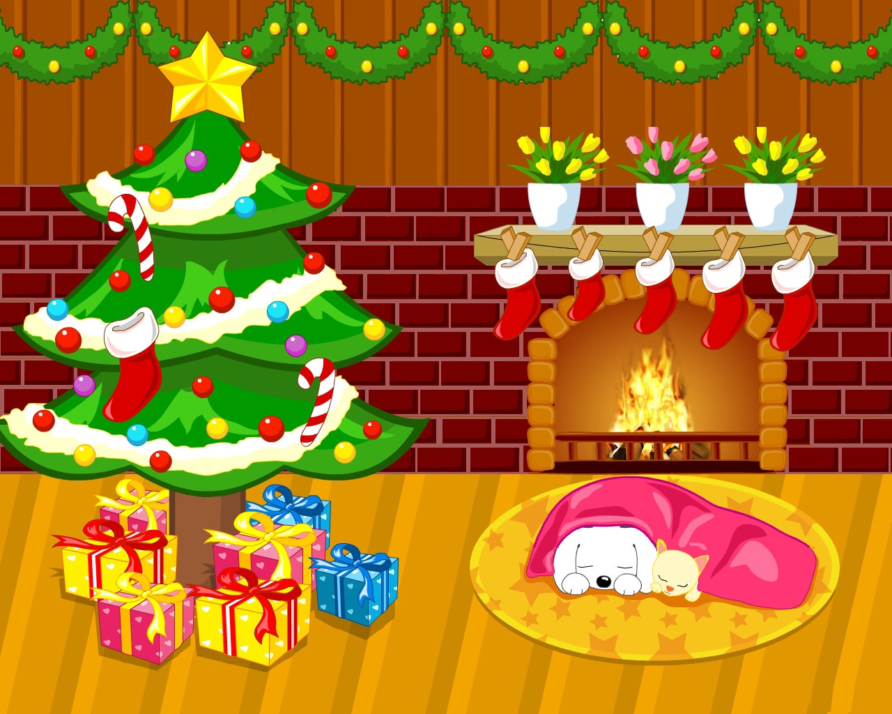 Christmas Cartoon Wallpapers