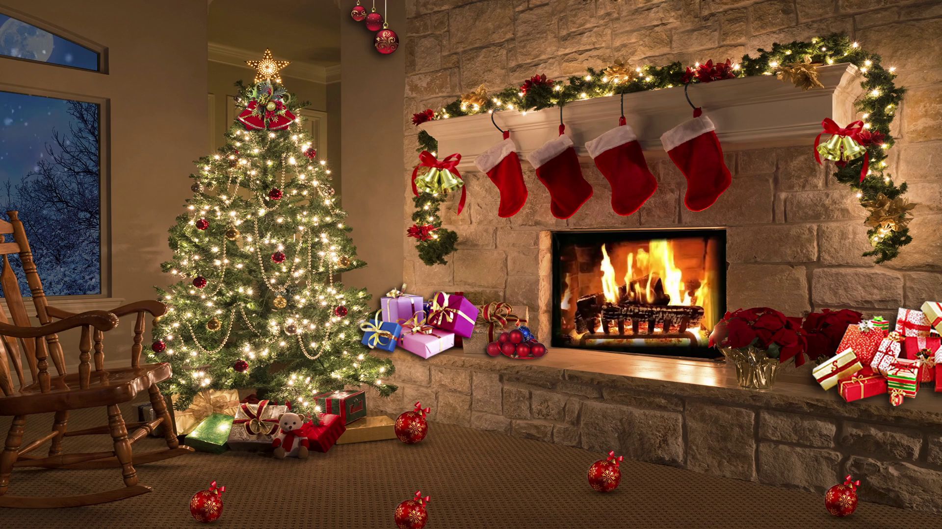 Christmas Chimney Wallpapers