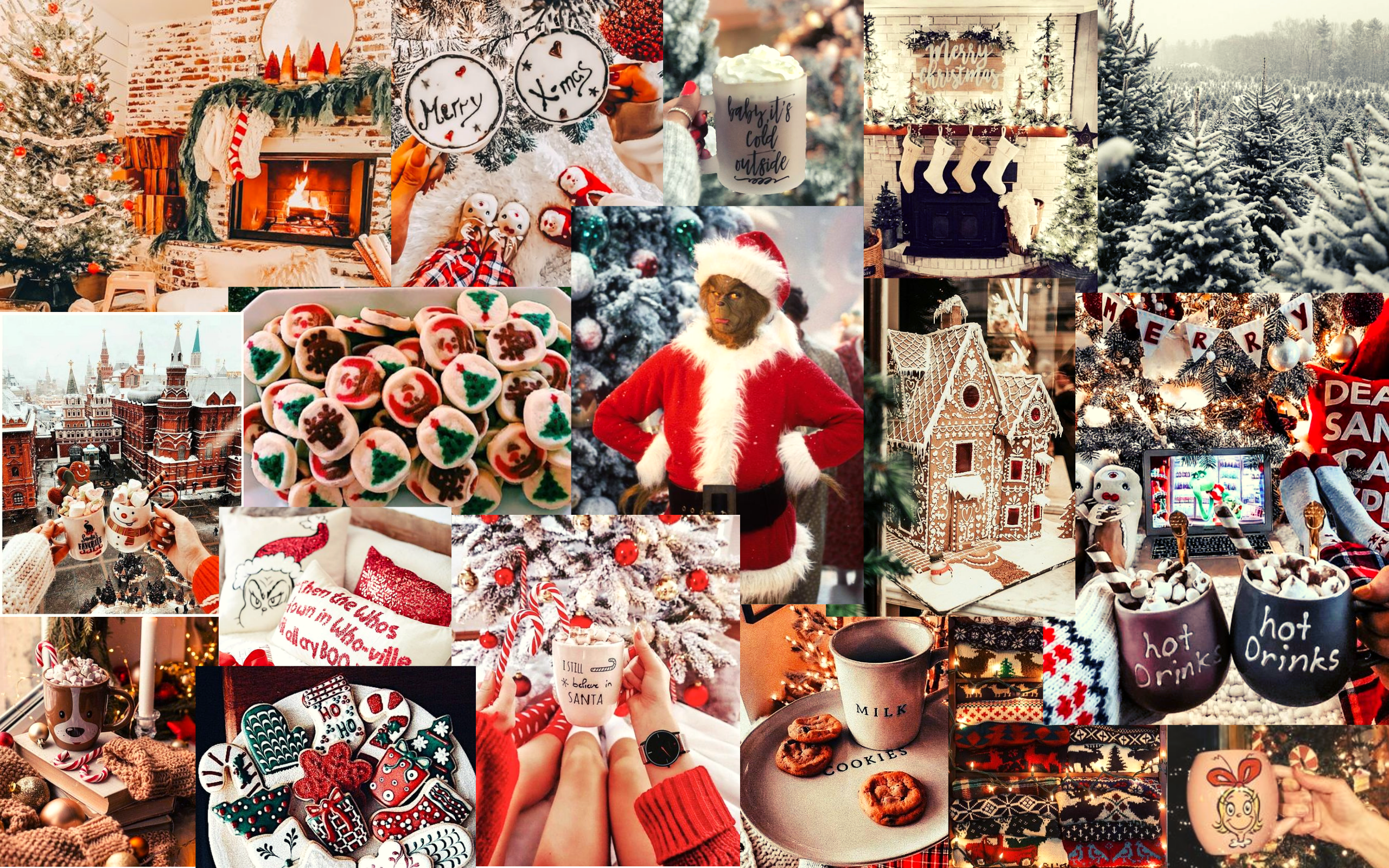 Christmas Collage Laptop Wallpapers