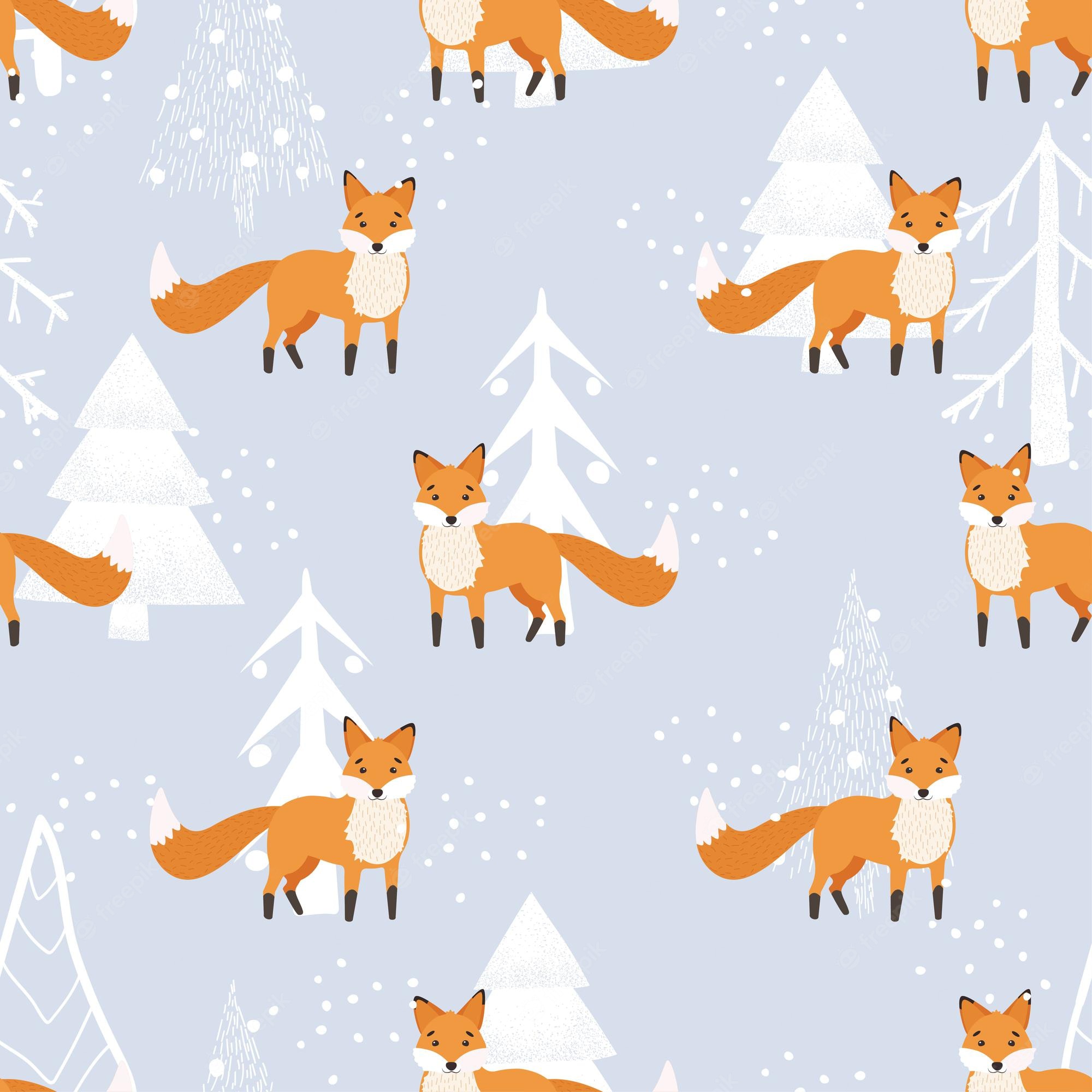 Christmas Fox Wallpapers