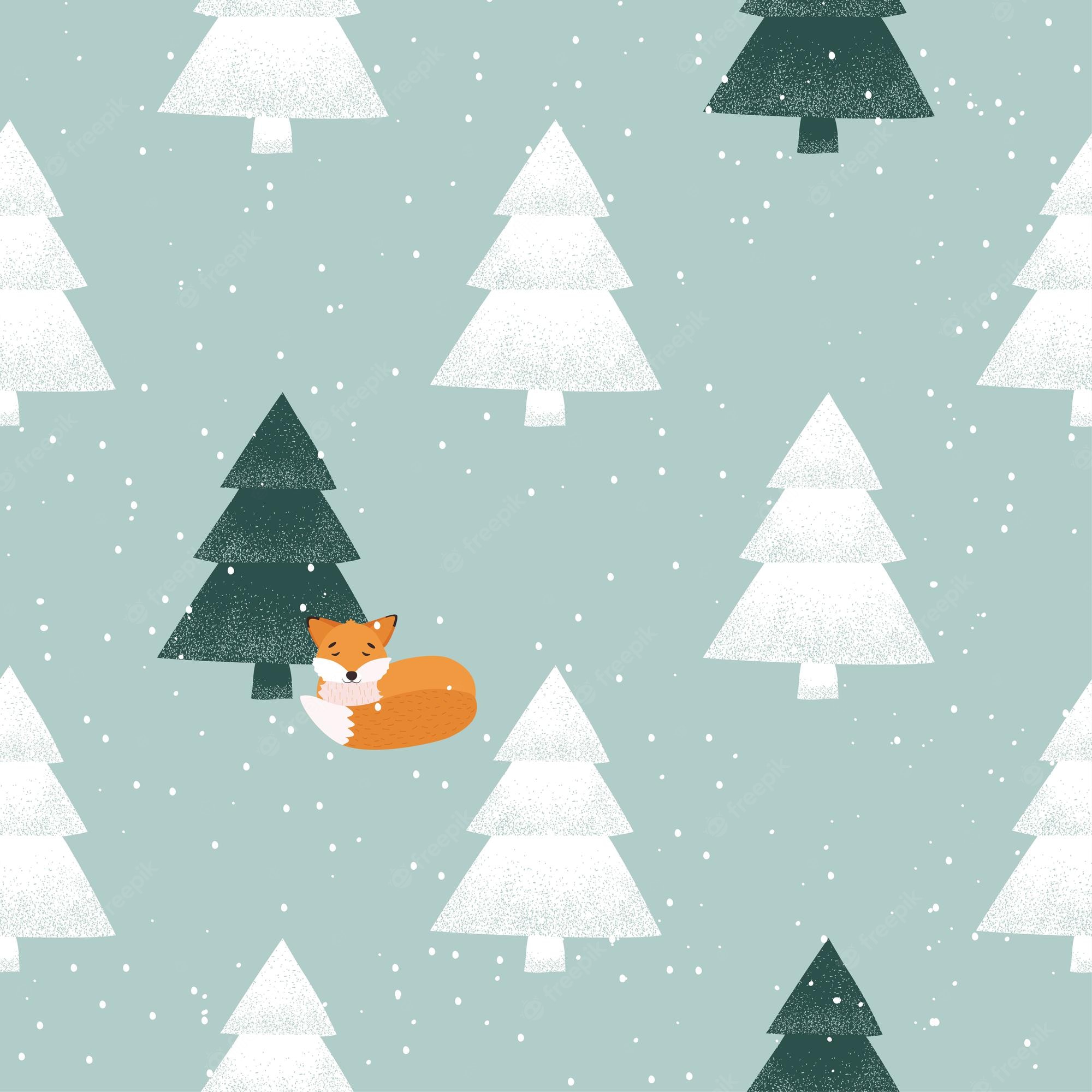 Christmas Fox Wallpapers