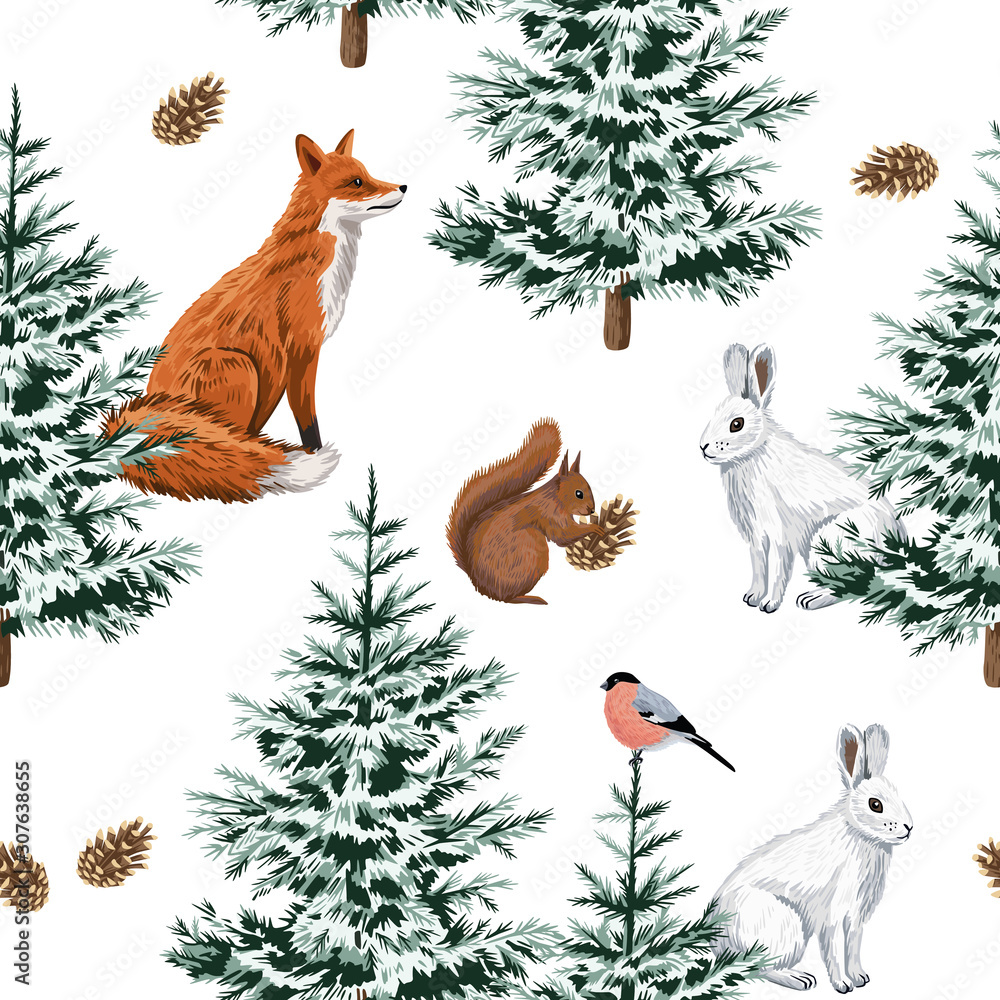 Christmas Fox Wallpapers