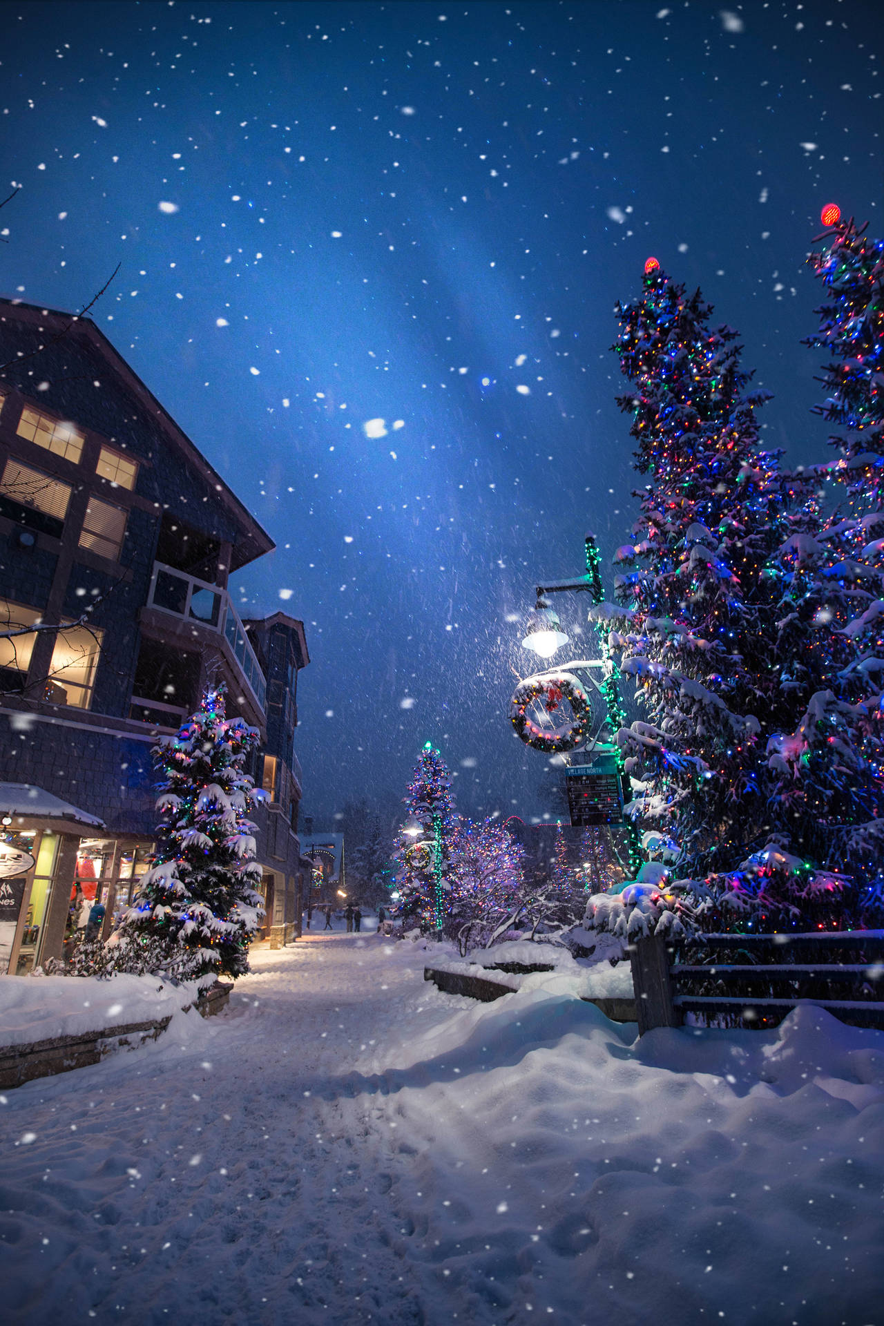 Christmas Light Snow Wallpapers