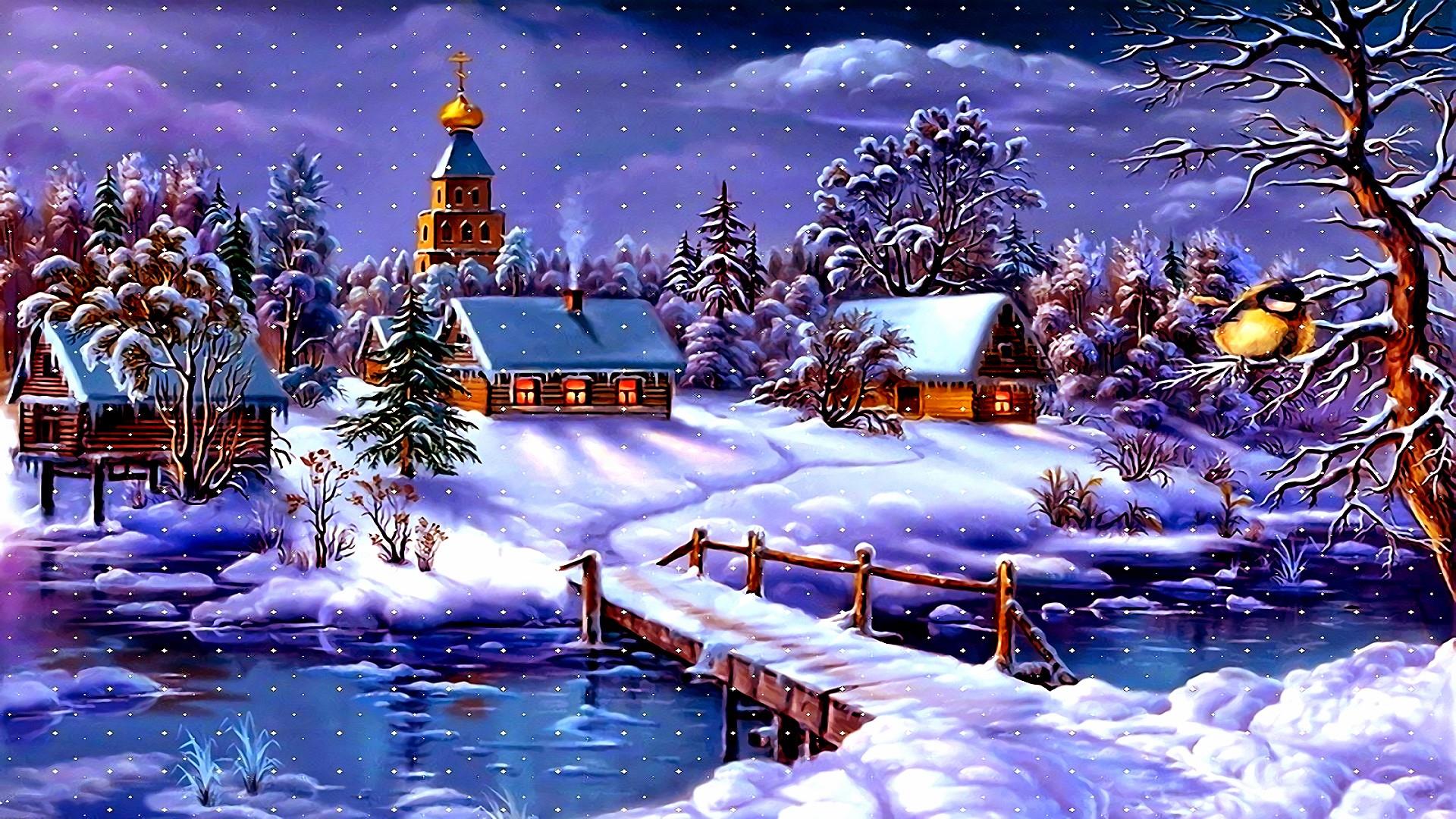 Christmas Paintings Wallpapers