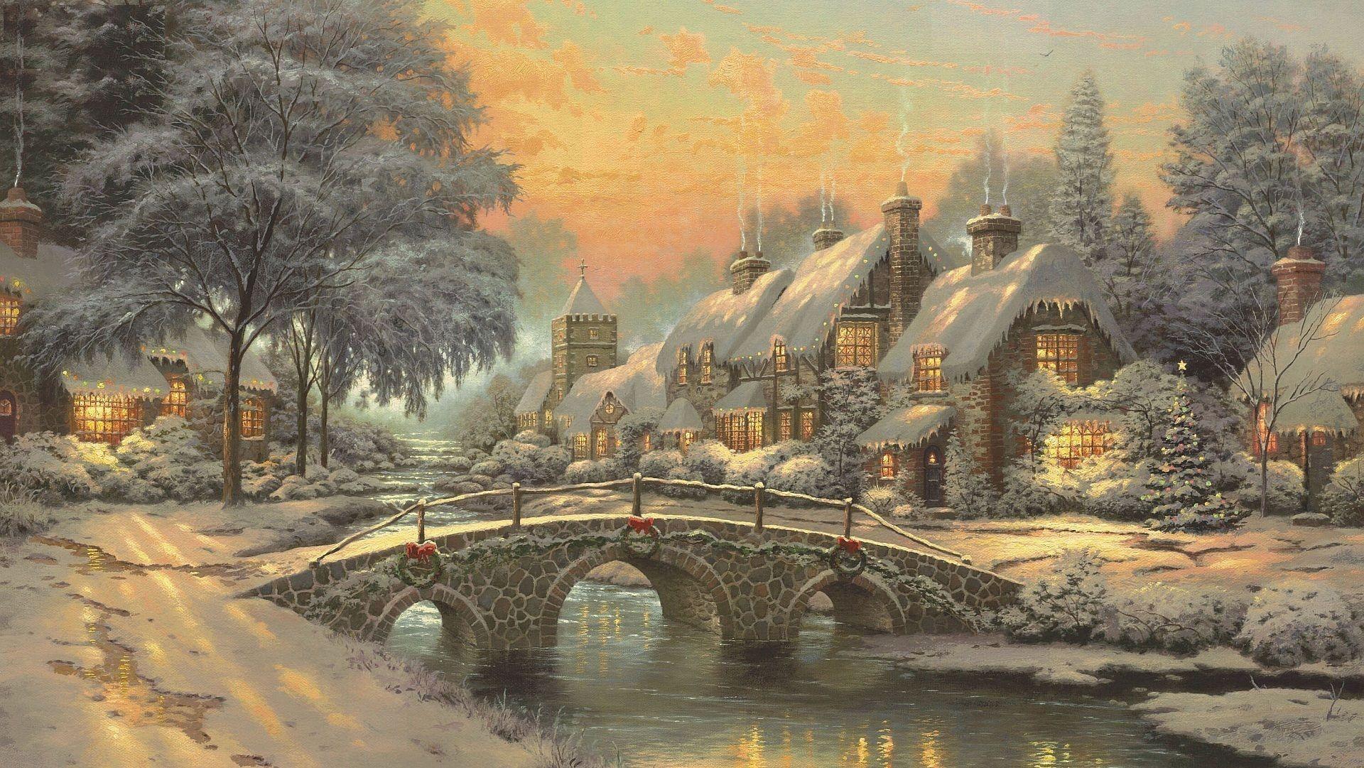 Christmas Paintings Wallpapers