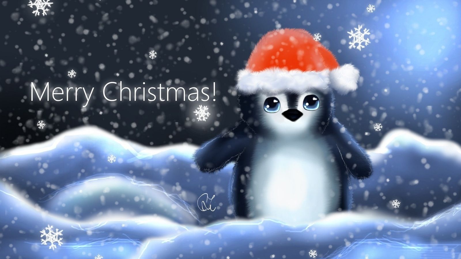 Christmas Penguin Wallpapers