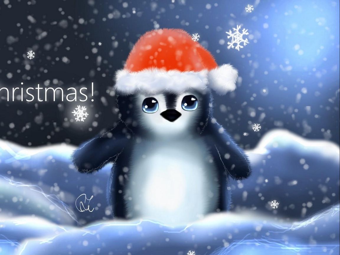 Christmas Penguin Wallpapers