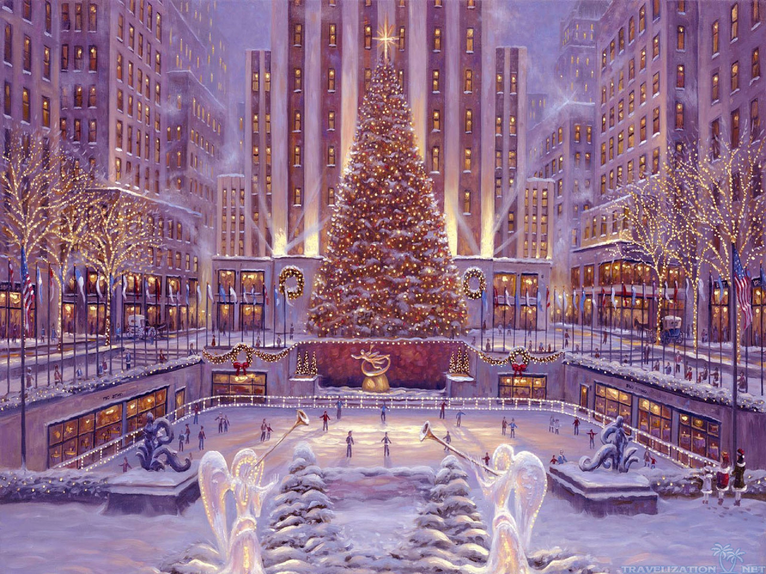 Christmas Scenes Wallpapers