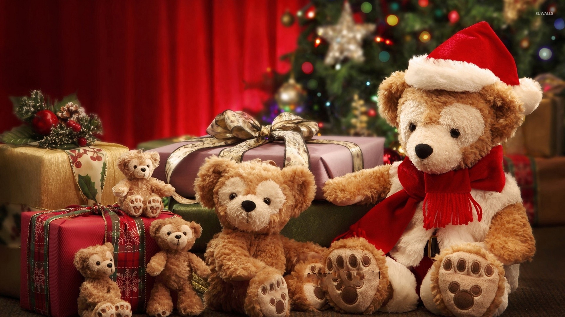 Christmas Teddy Bears Wallpapers