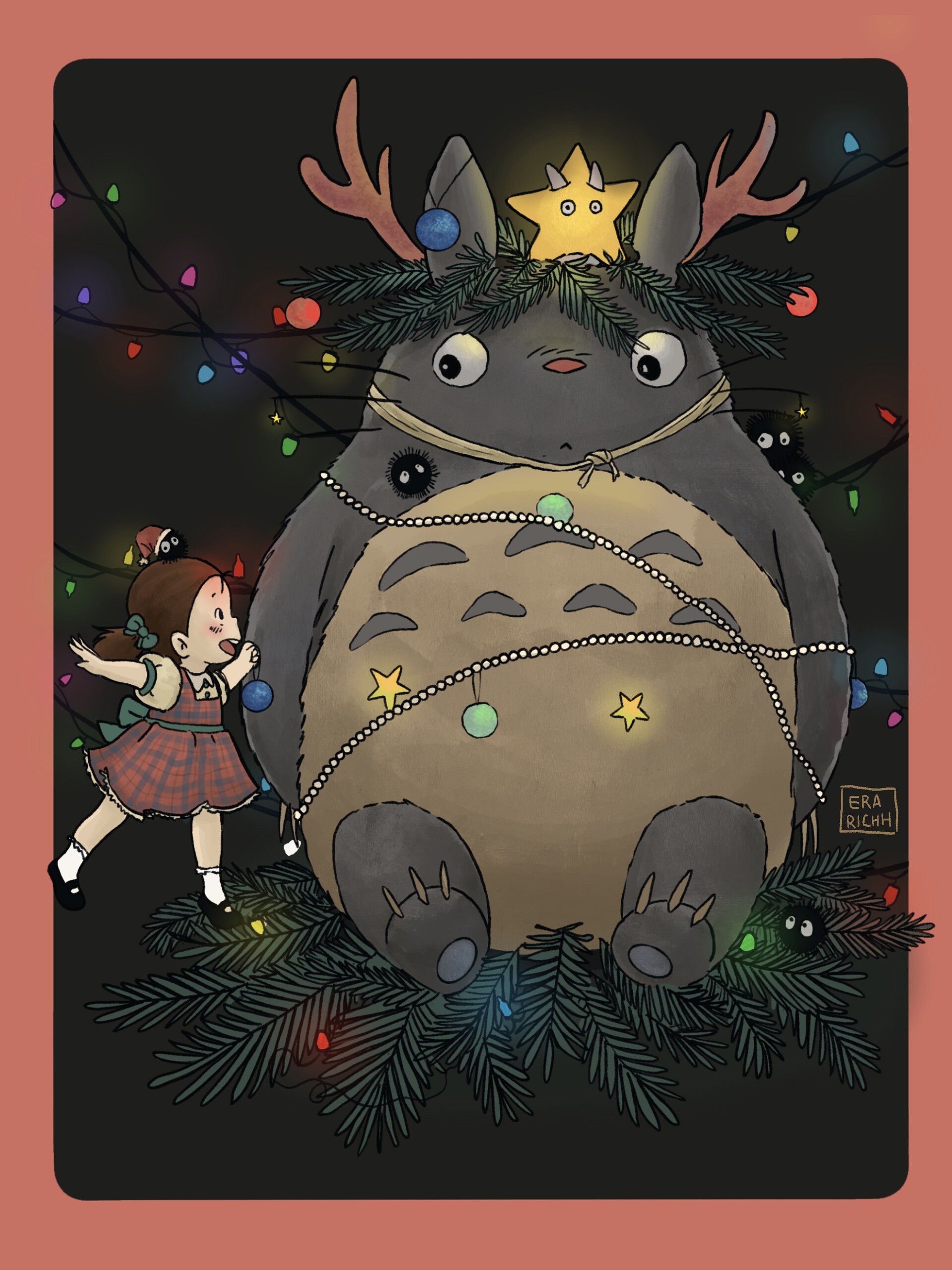 Christmas Totoro Wallpapers