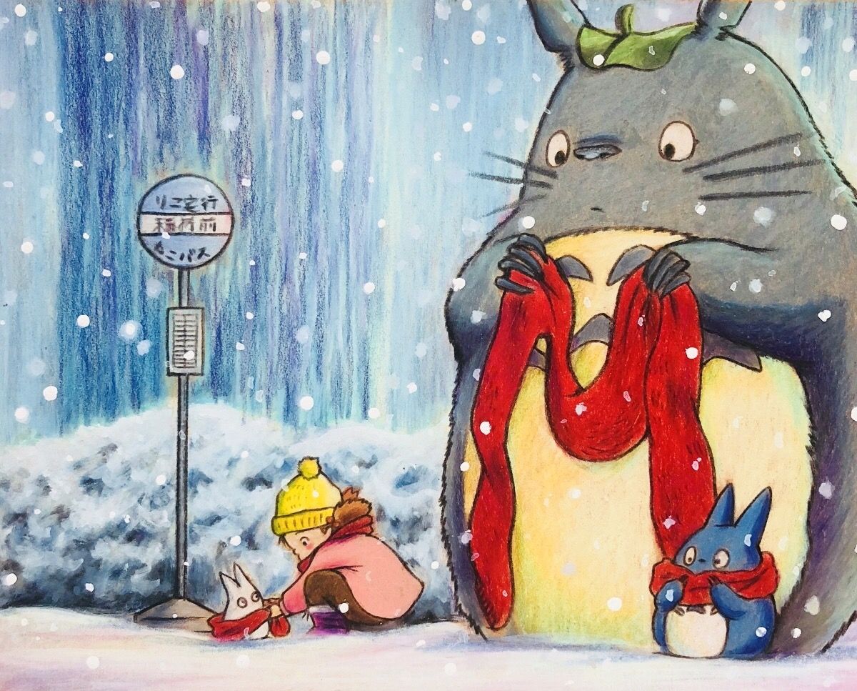 Christmas Totoro Wallpapers